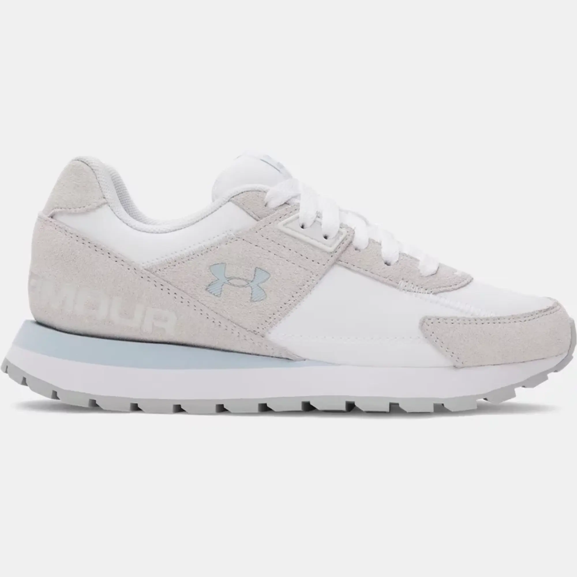 Under Armour  Essential Runner Women's Shoes White / Distant Gray / Blue Calm 7.5