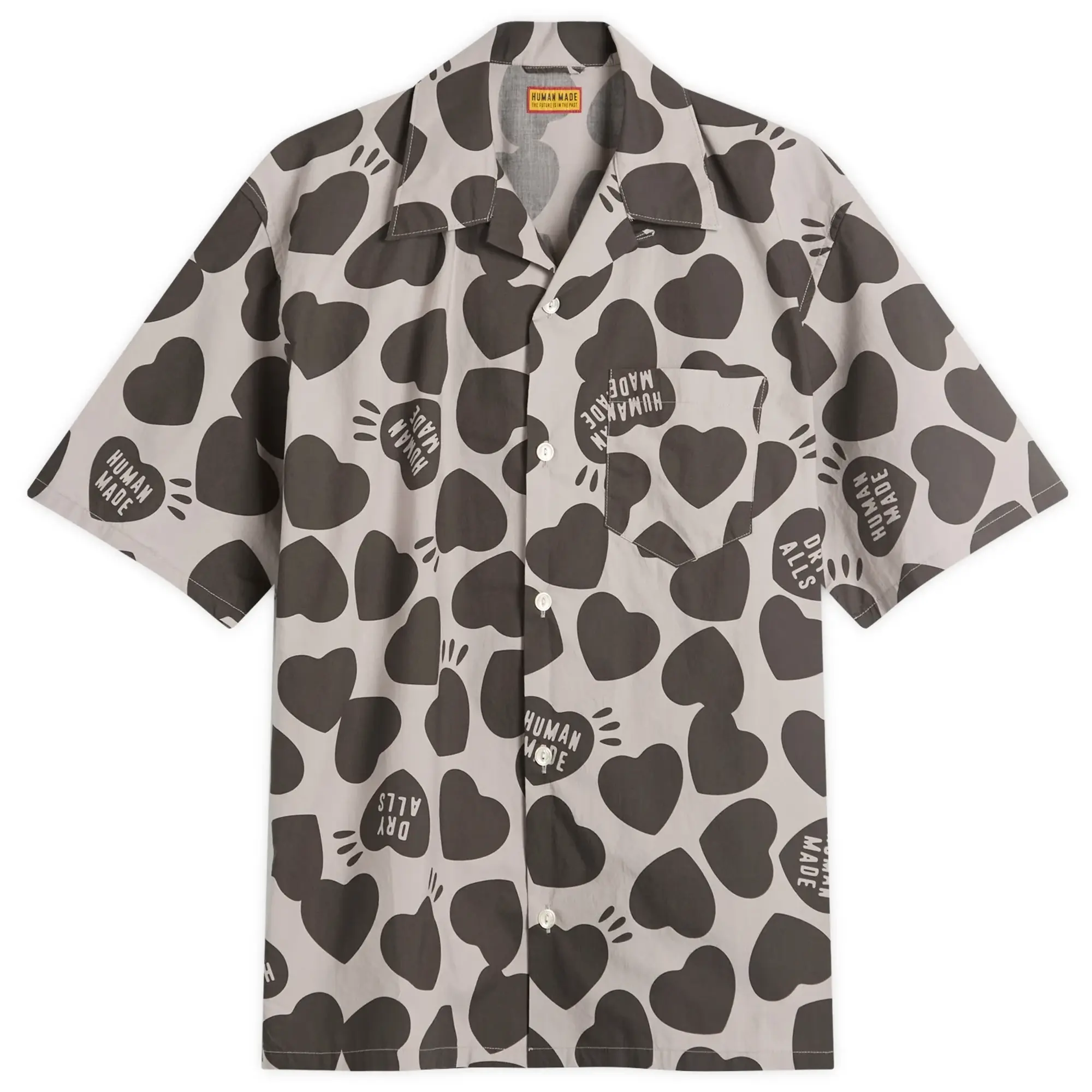 Human Made Men's Heart Vacation Shirt Grey