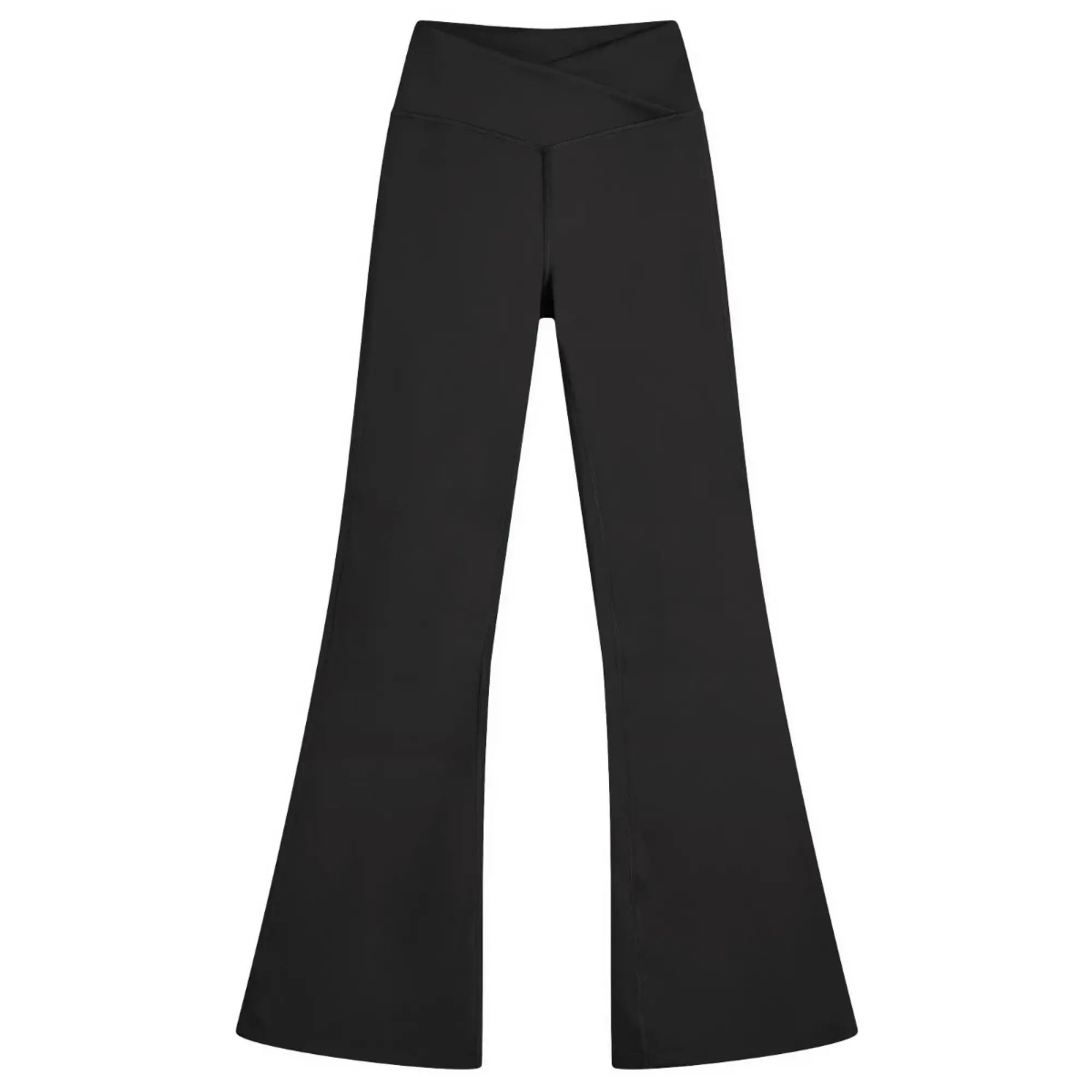 TALA Women's DayFlex Wrap Flared Yoga Pants '30 Shadow Black