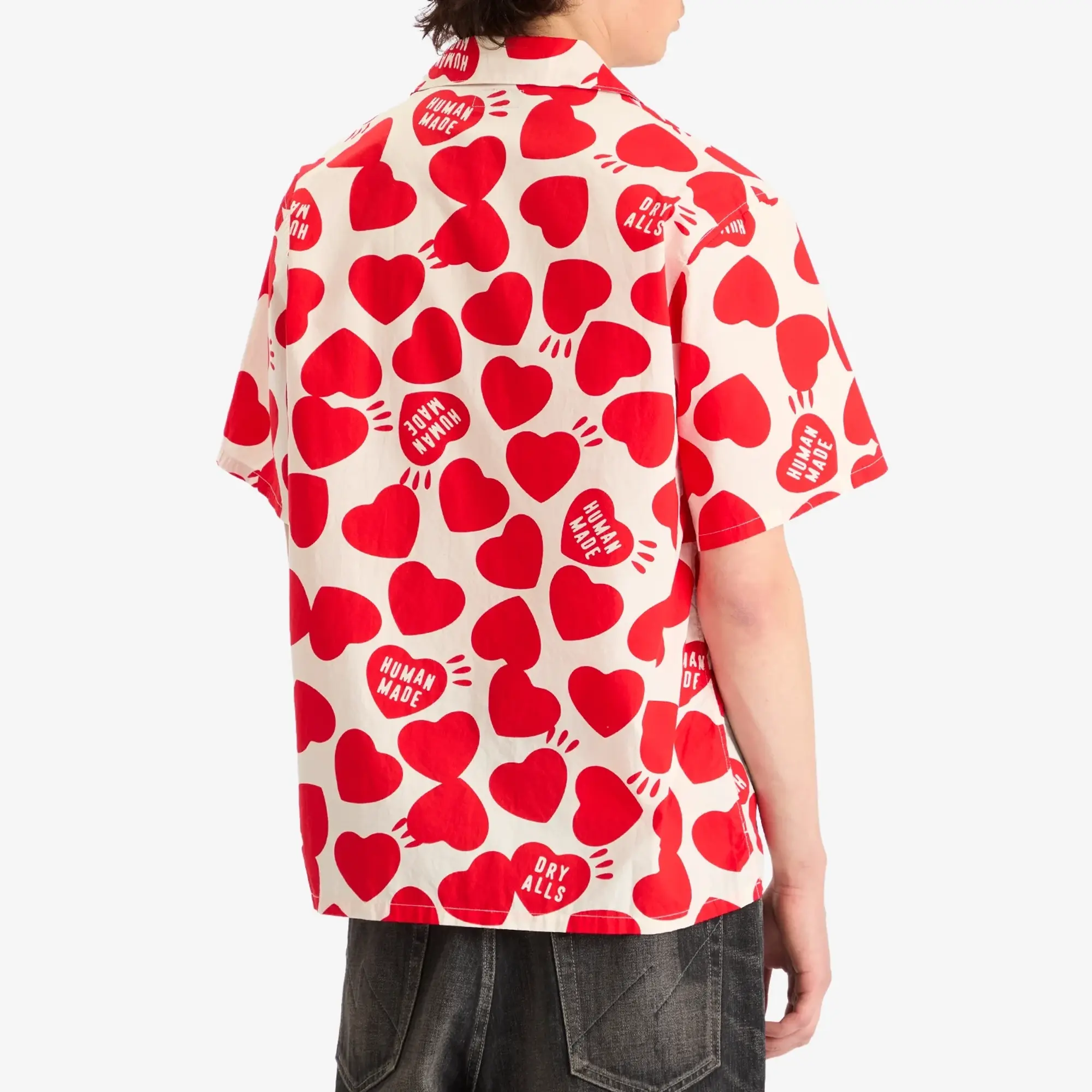 Human Made Men's Heart Vacation Shirt White