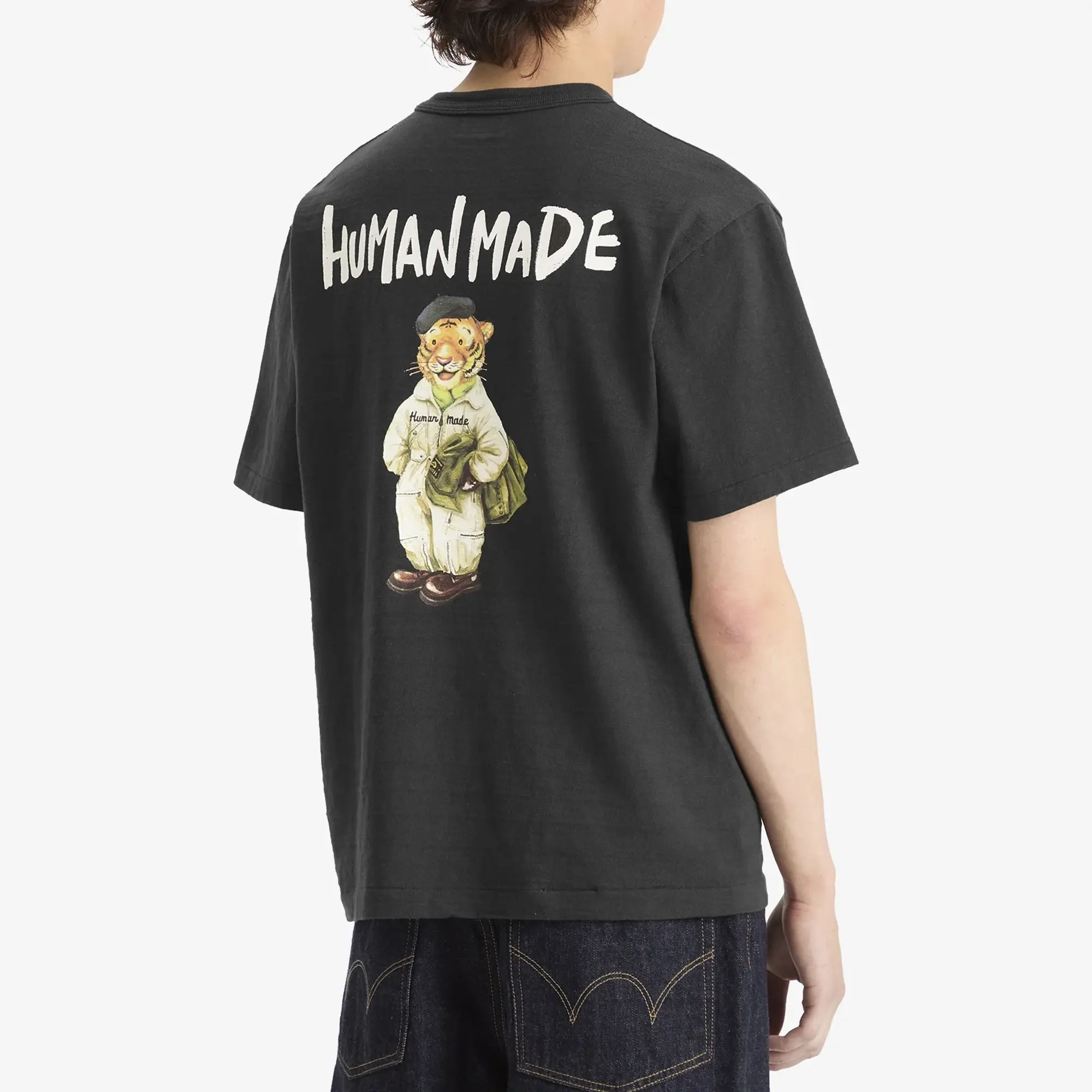 Human Made Men's Polo Tiger T-Shirt Black