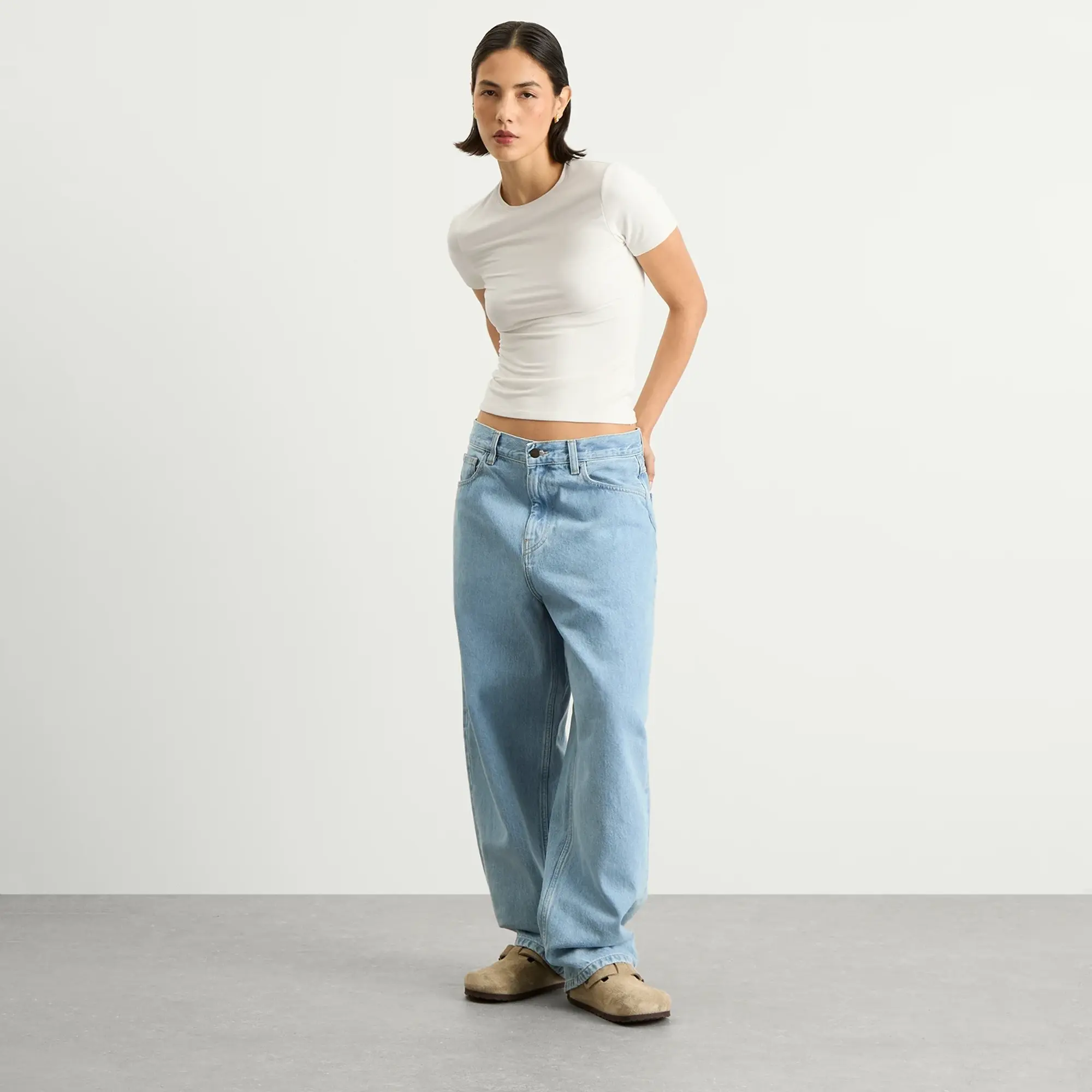 TALA Women's 365 Long Line T-Shirt Coconut Milk