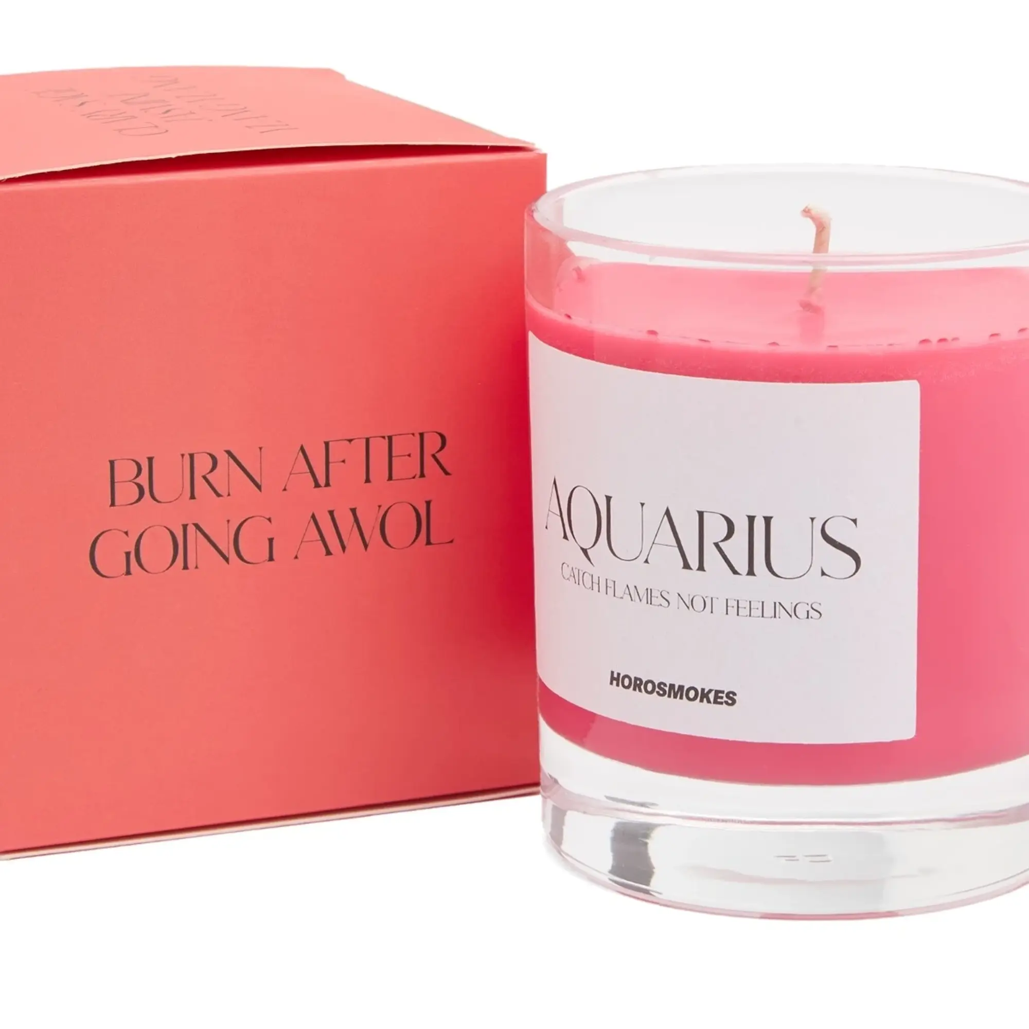 Horosoaps Aquarius Candle Red