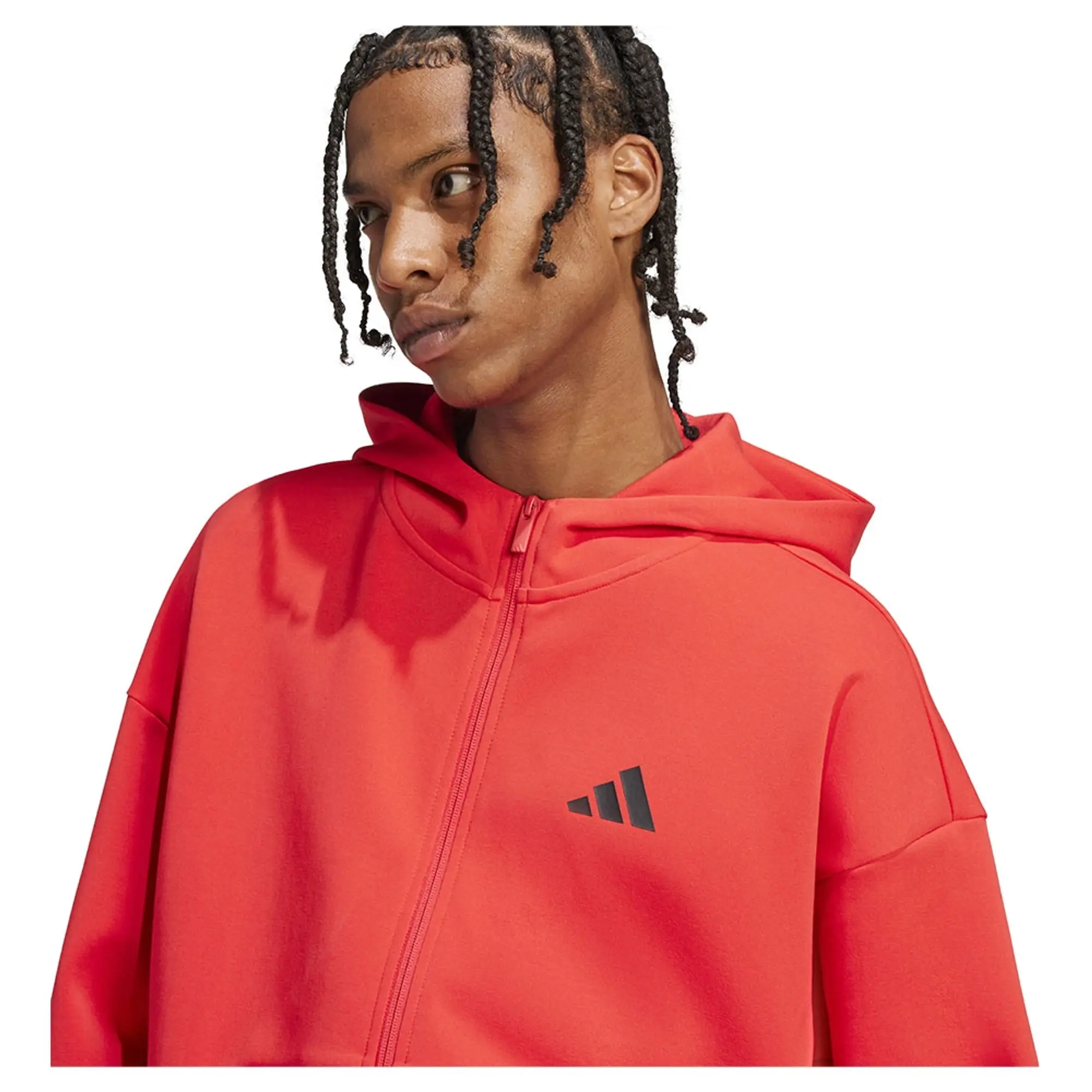 Manchester United x adidas Future Icons Full Zip Hoodie Red