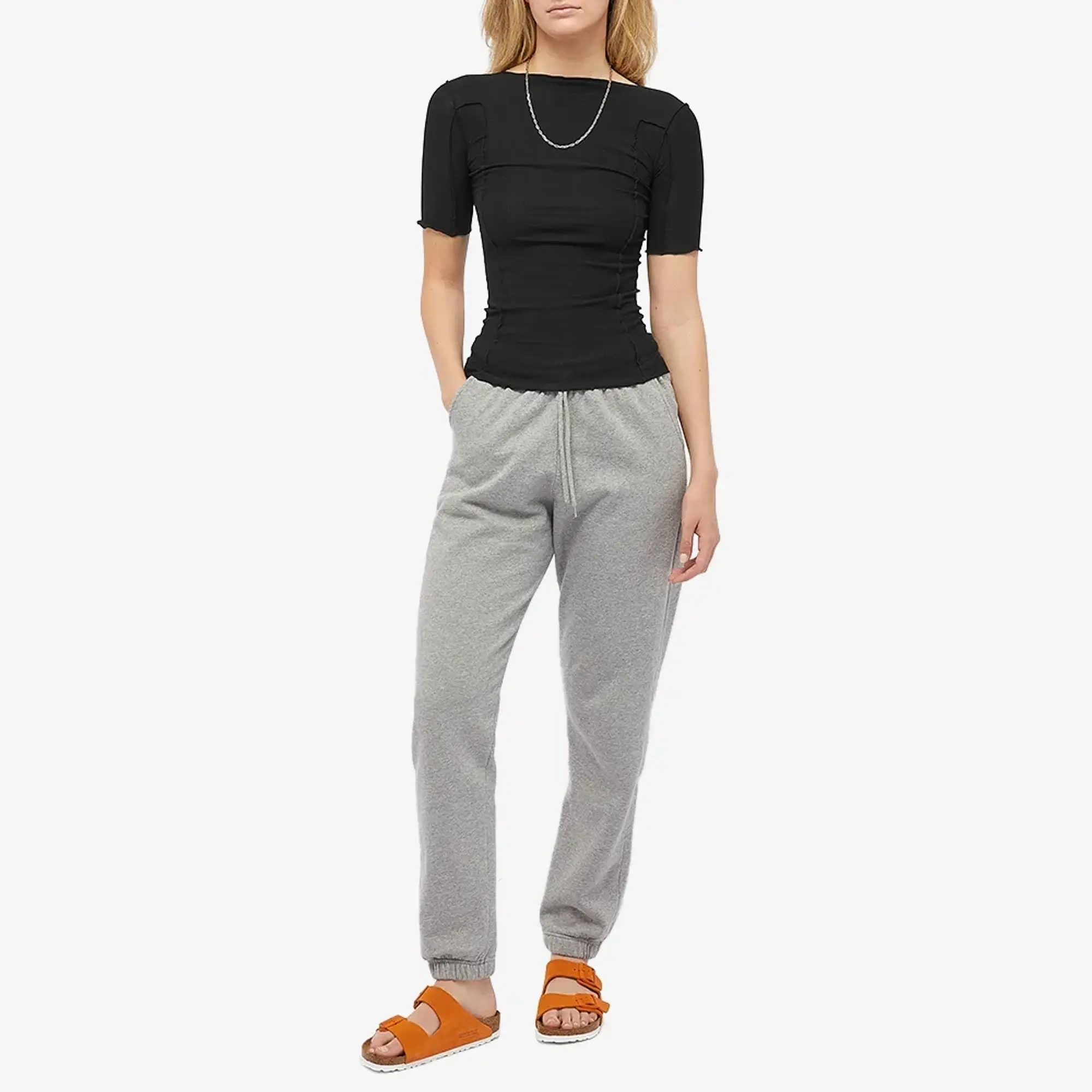 Baserange Women's 3/4 Sleeve Omato T-Shirt Black