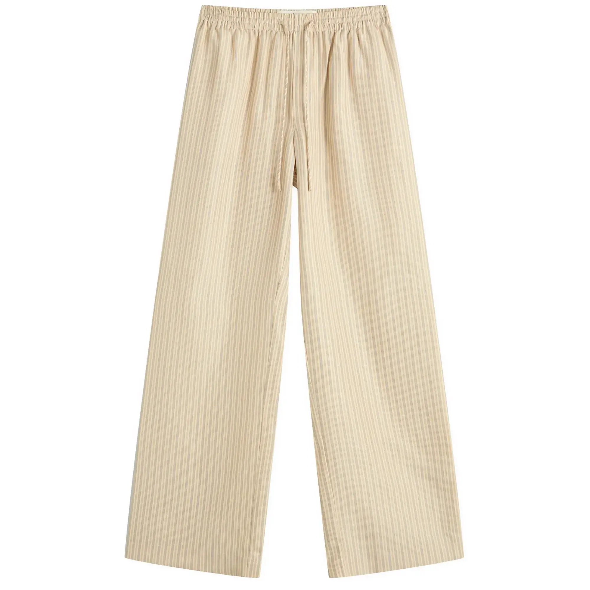 Róhe Women's Wide Leg Silk Trousers Classic Stripe