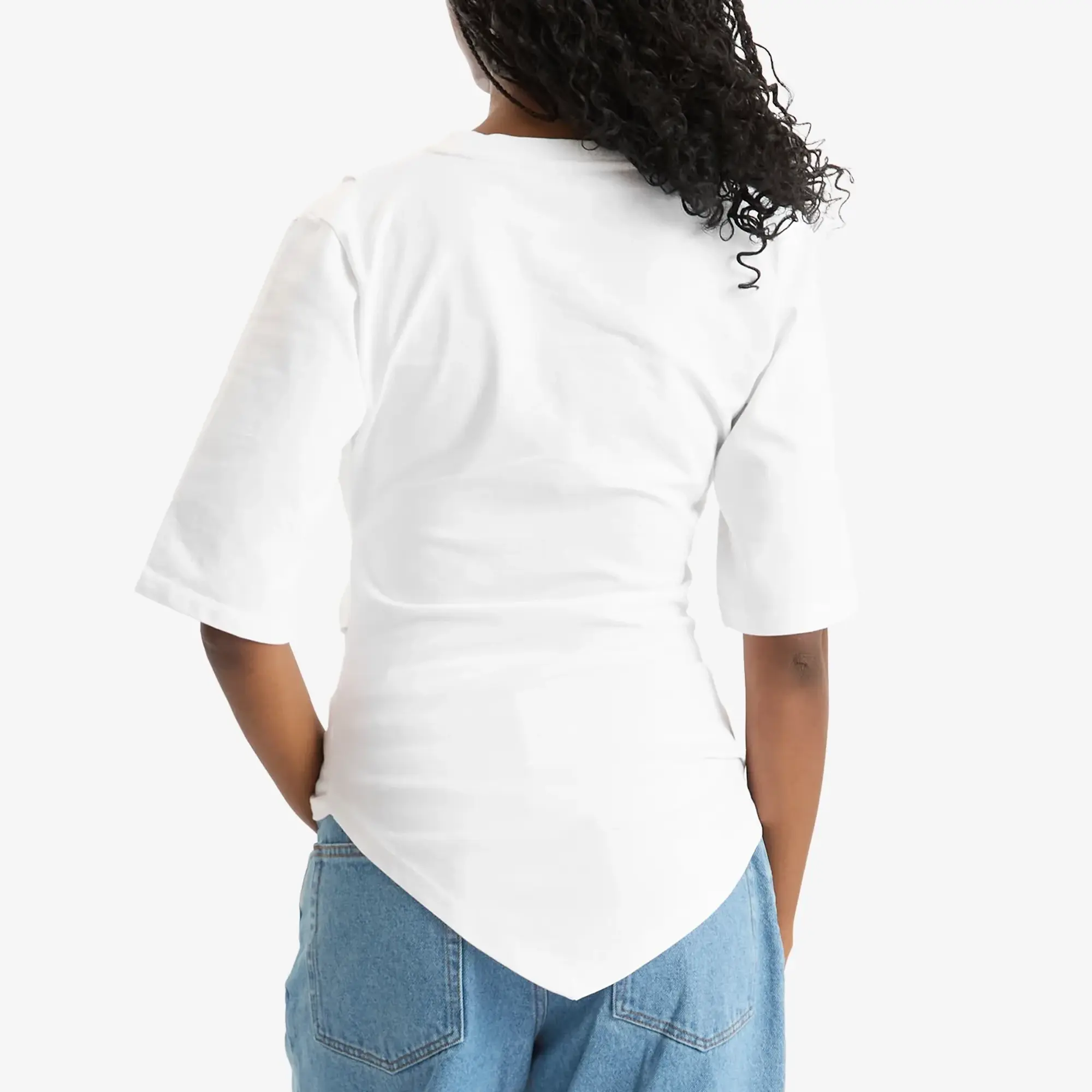 Róhe Women's Re-Invented Twisted T-Shirt Optic White