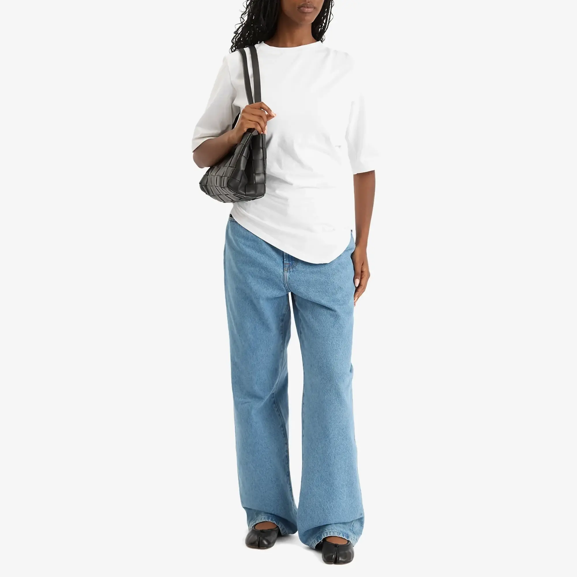 Róhe Women's Re-Invented Twisted T-Shirt Optic White