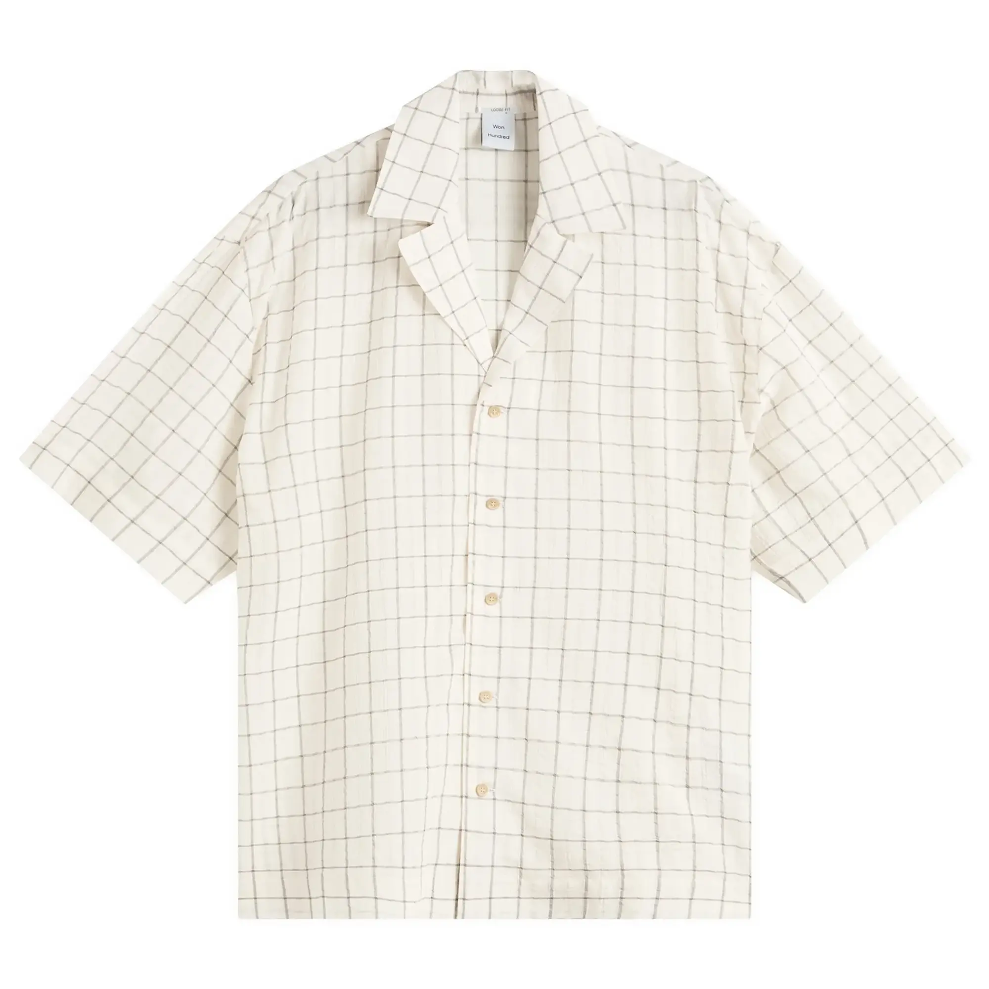 Won Hundred Men's Desmond Vacation Shirt Grey Check
