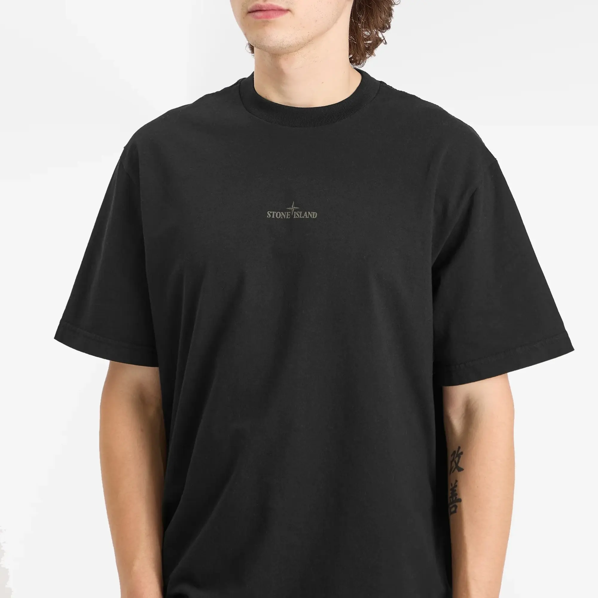 Stone Island Men's Industrial Print T-Shirt Black