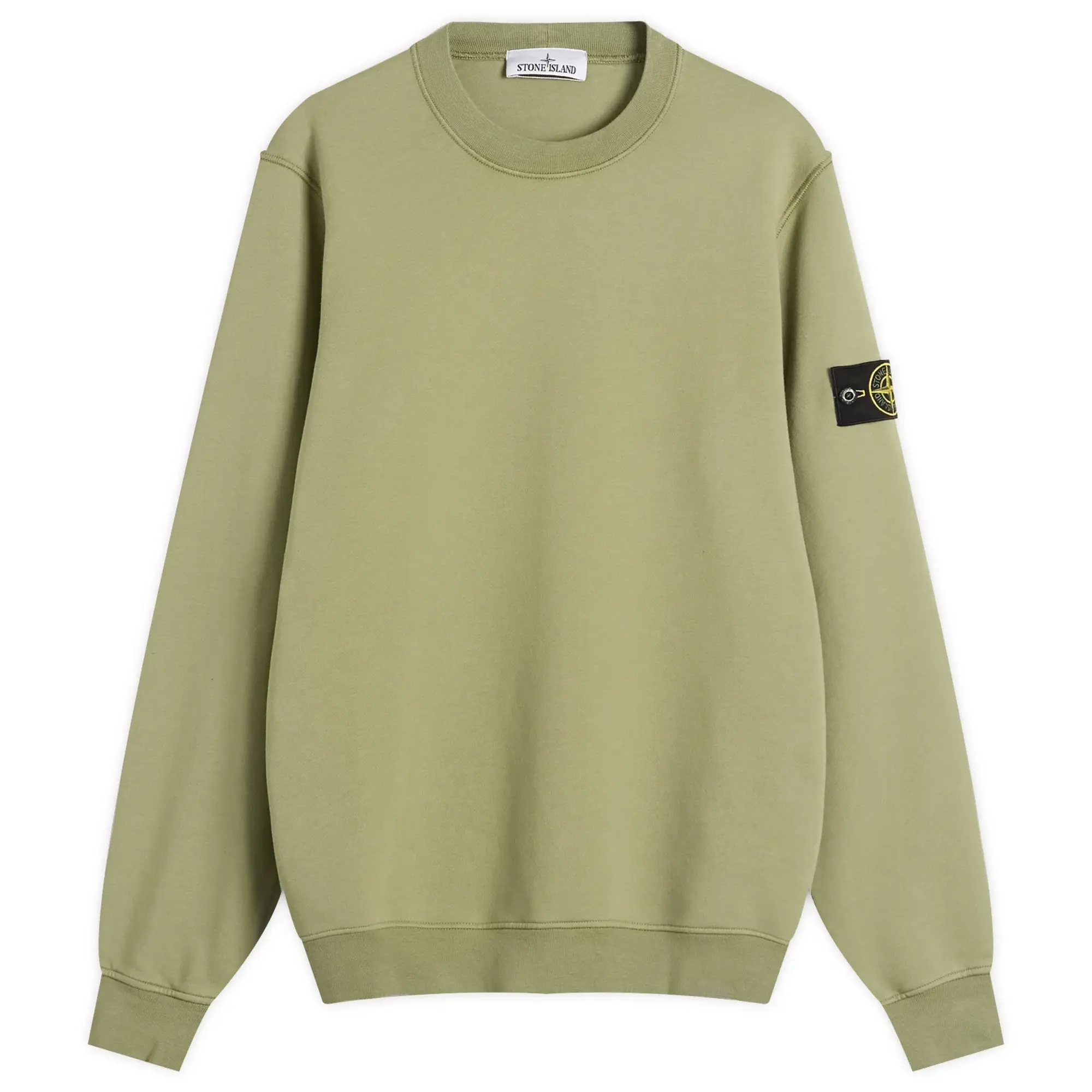 Stone Island Men's Organic Cotton Fleece Sweatshirt Sage