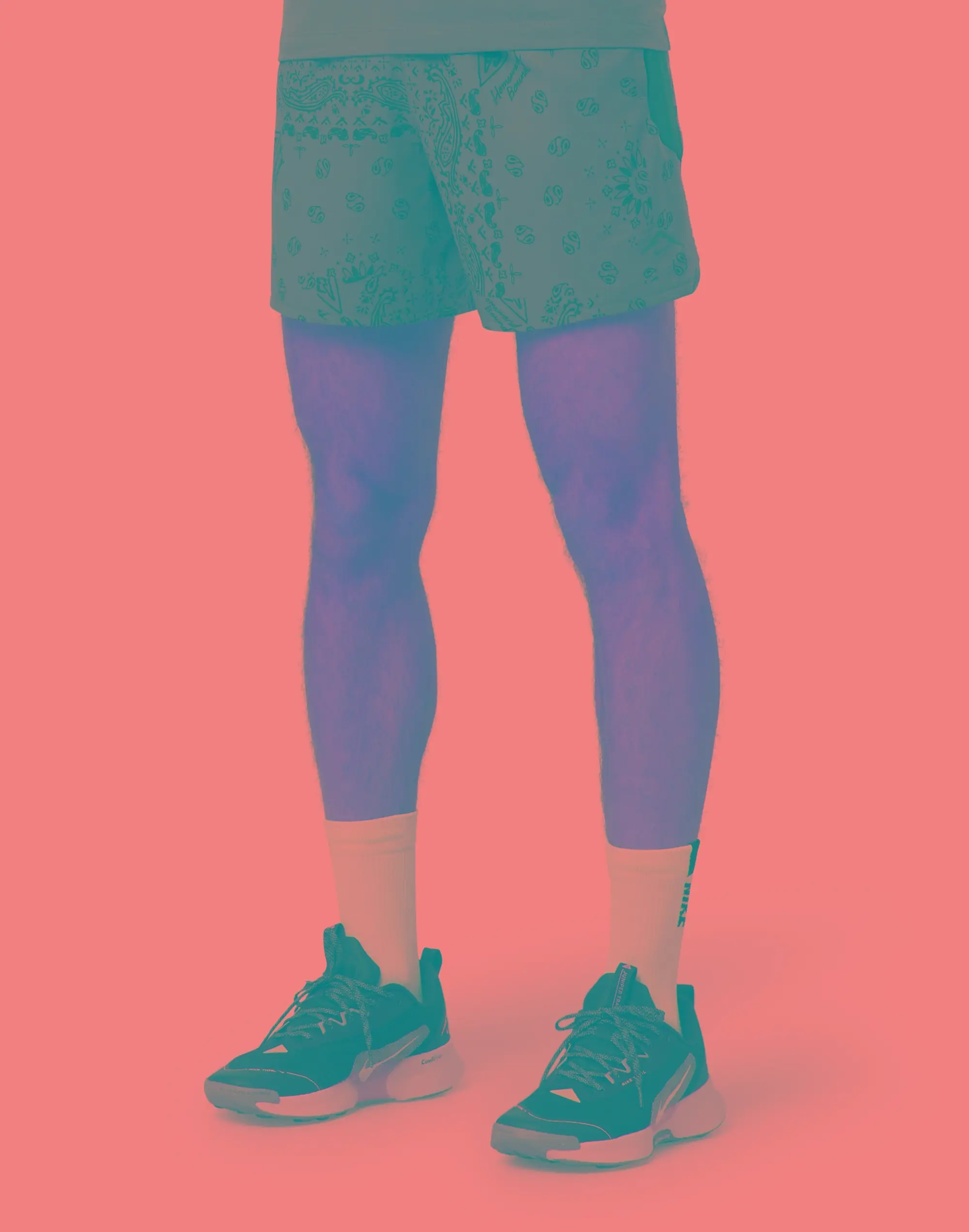 Men's Nike Trail Printed 6in Shorts in Grey/Black 