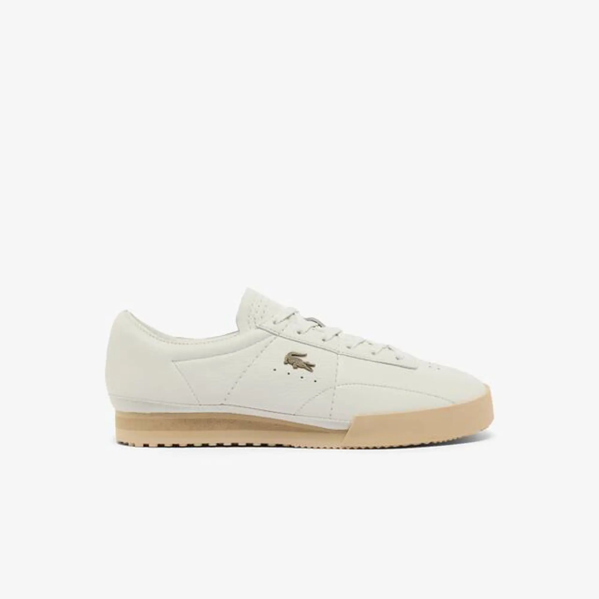 Lacoste Men’s Aura Sneakers - White / Light Brown