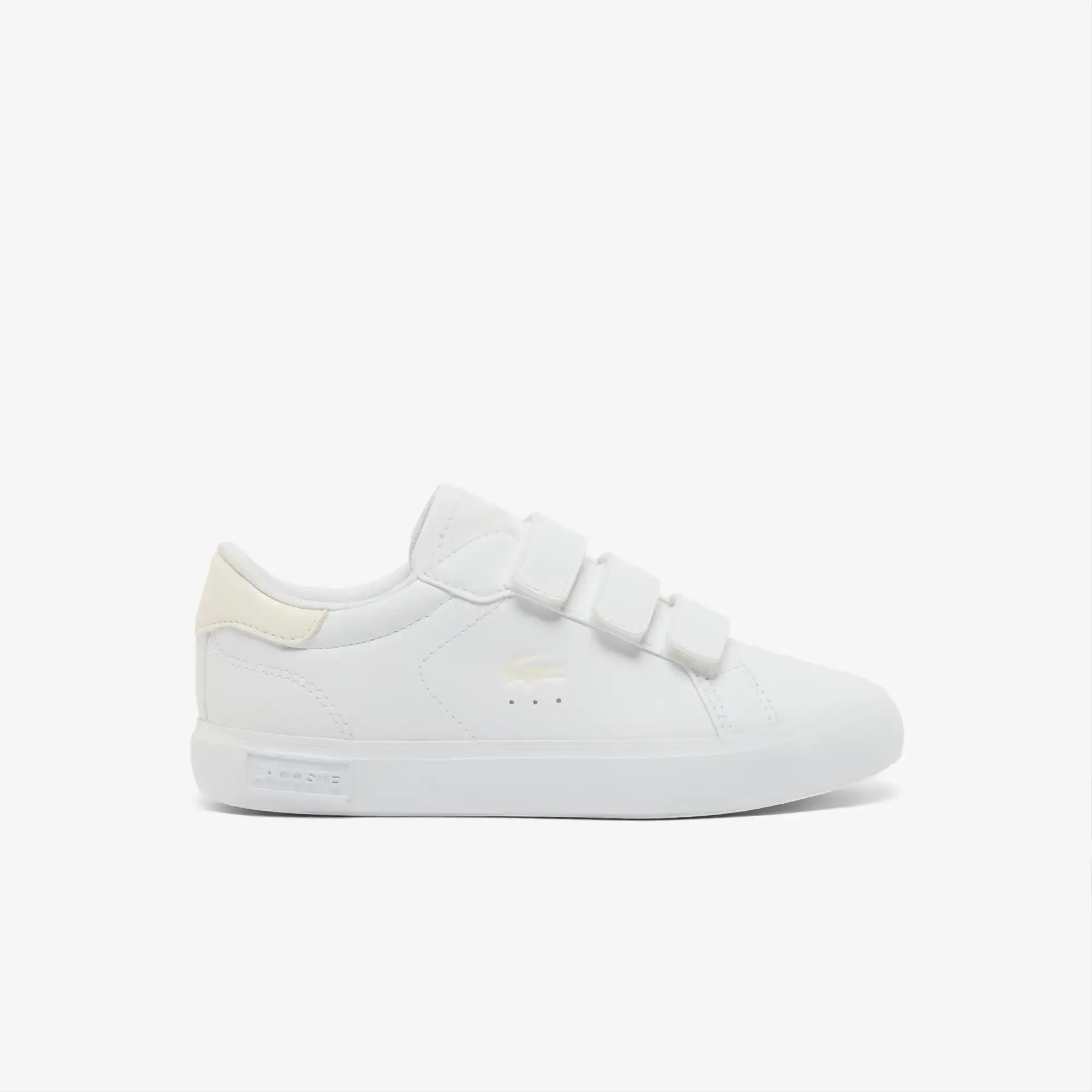 Lacoste Children's Powercourt Sneakers - White & Off White