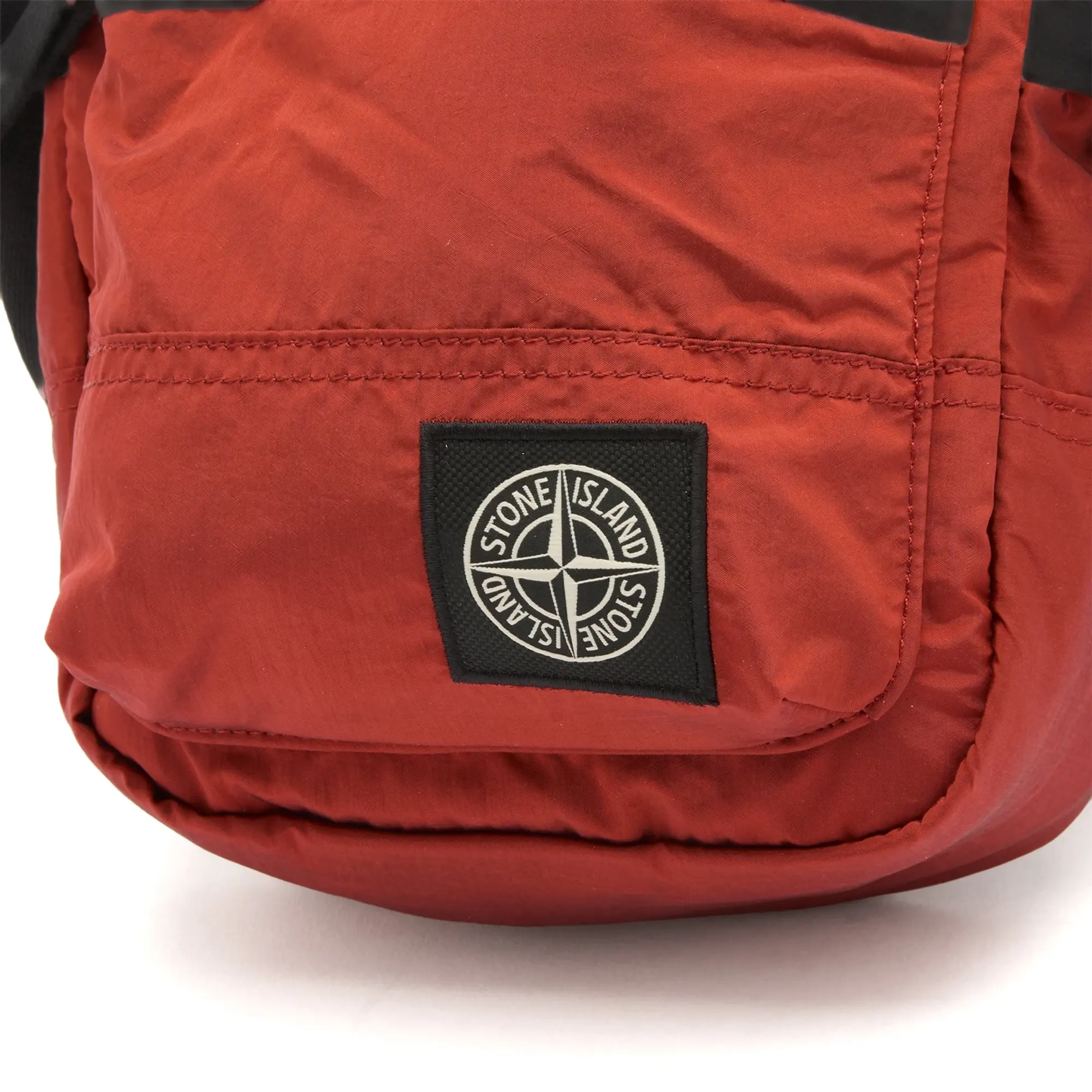 Stone Island Men's Nylon Metal Pouch Bag Scarlet