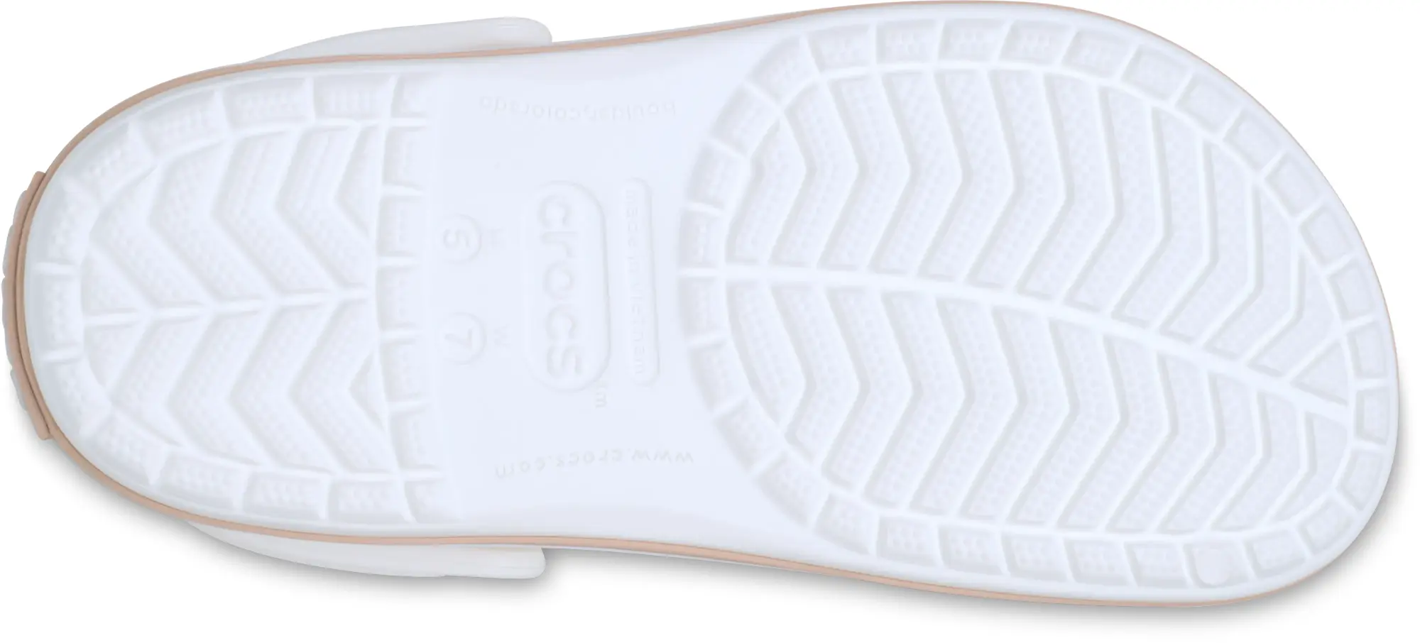 Crocs | Unisex | Crocband™ | Clogs | White / Pink Caramel | W4/M3