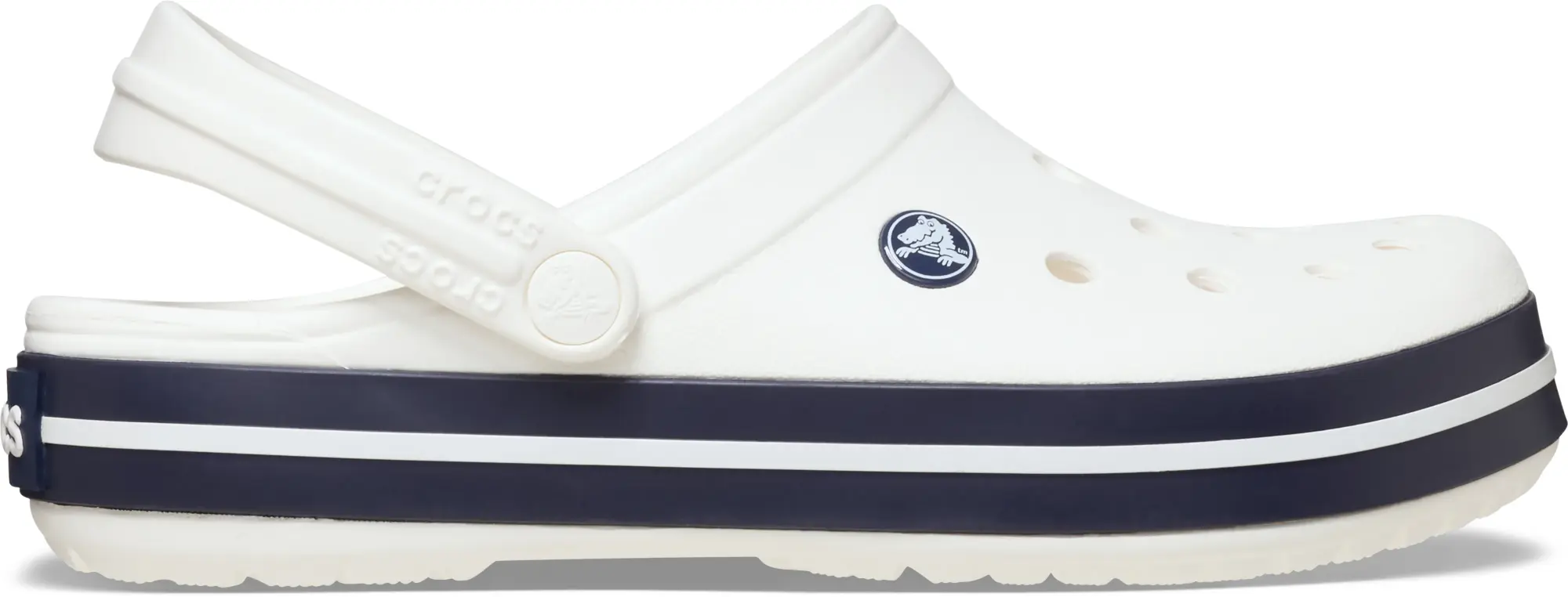 Crocs | Unisex | Crocband™ | Clogs | White / White/Navy | W4/M3