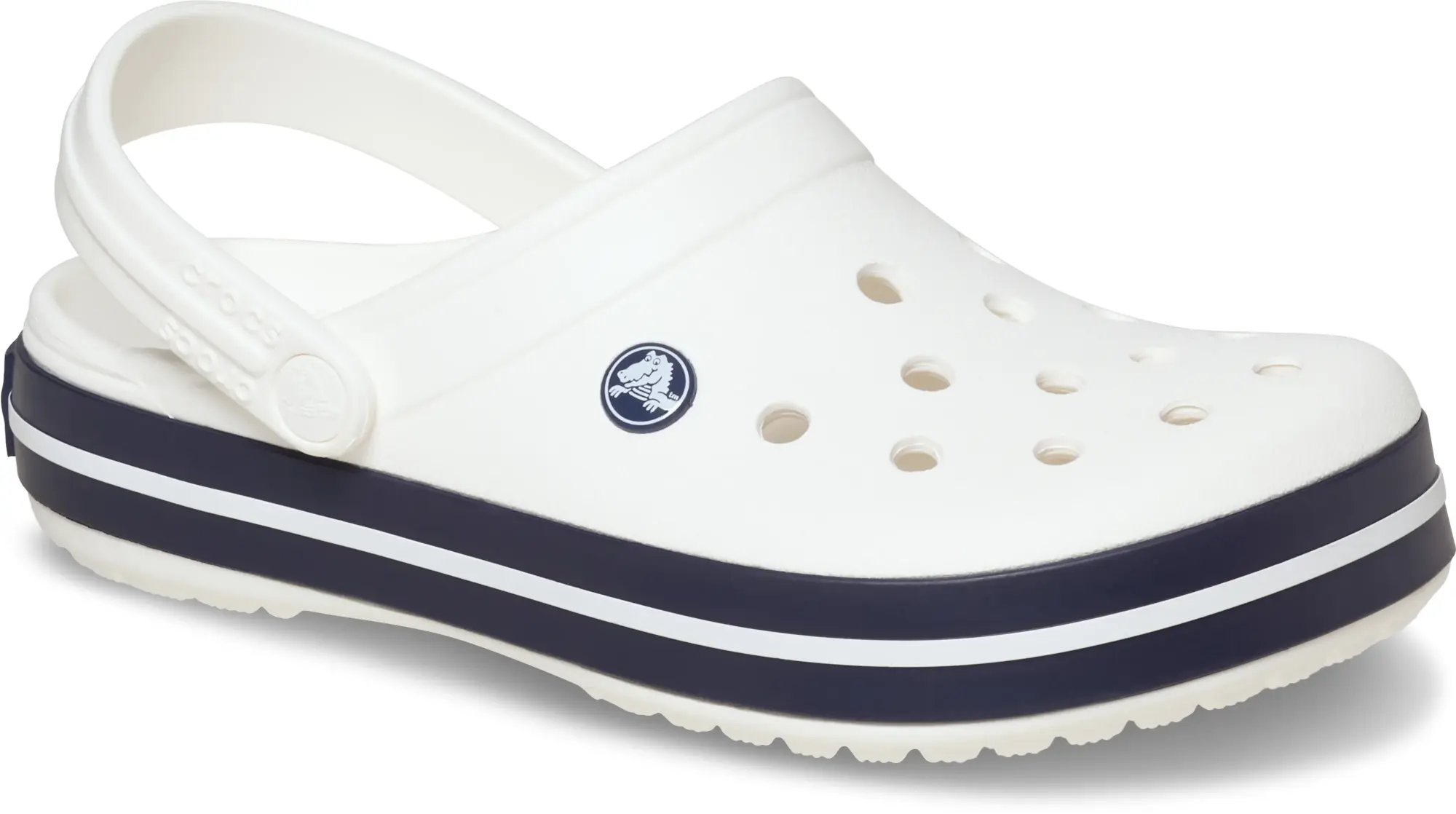 Crocs | Unisex | Crocband™ | Clogs | White / White/Navy | W4/M3