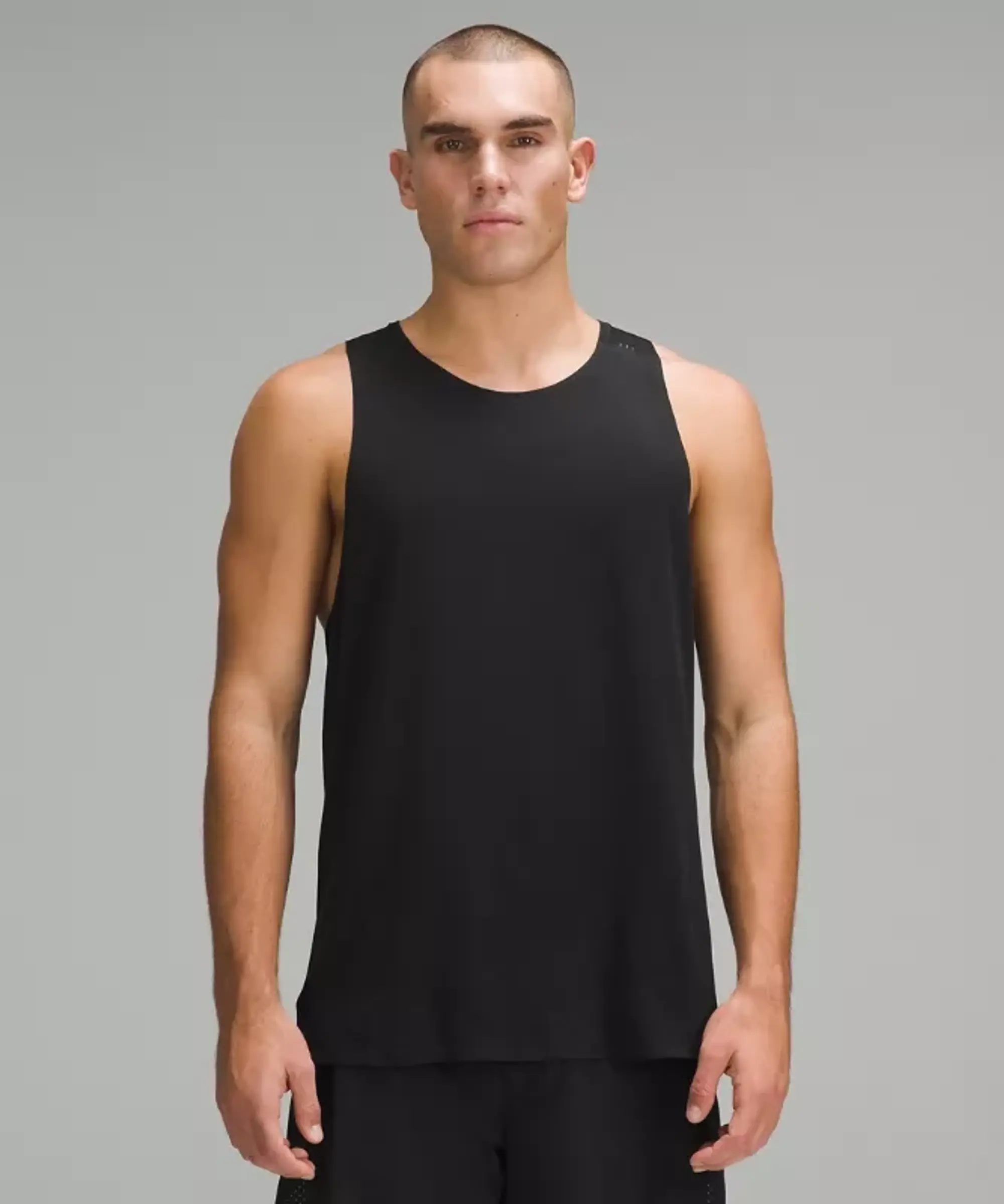 lululemon – Men's Fast and Free Singlet Breathe – Color Black – Size 2XL