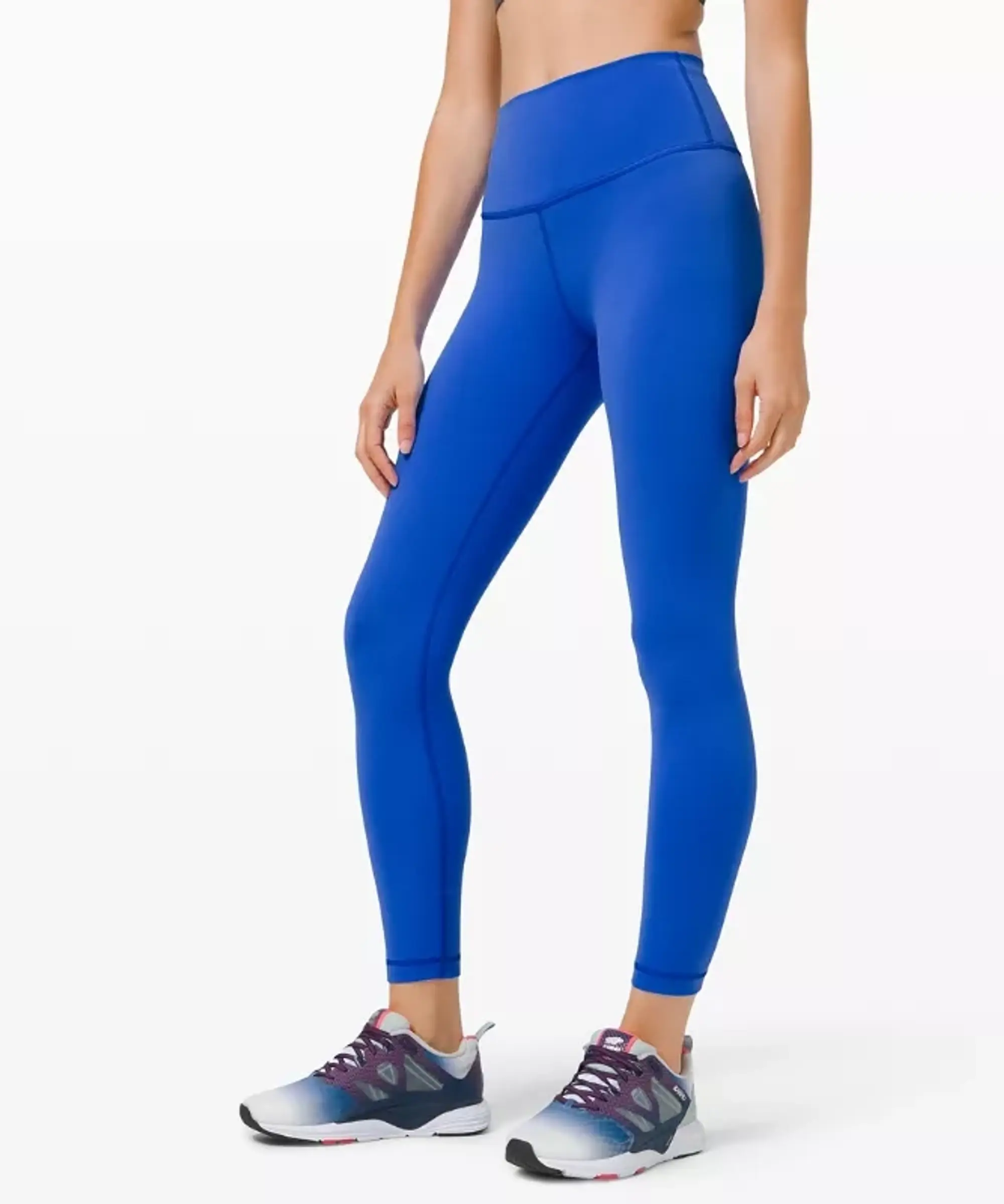 lululemon – Women's Wunder Train High-Rise Tight Leggings – 25" – Color Blue/Neon – Size 0