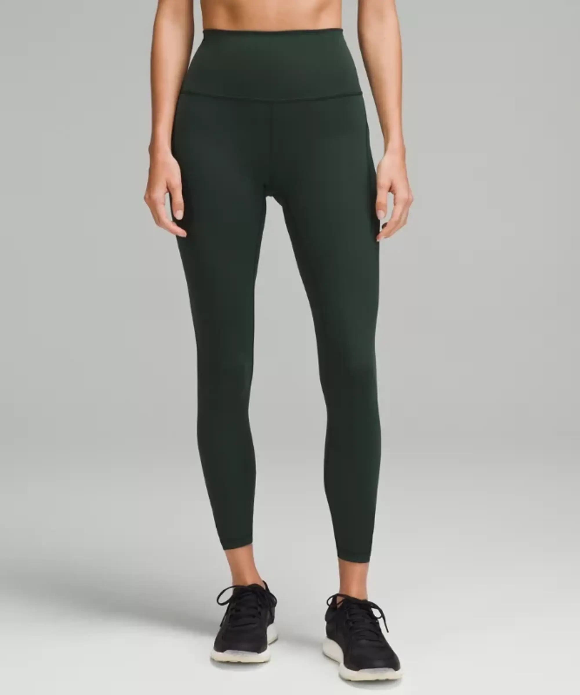 lululemon – Women's Wunder Train High-Rise Tight Leggings with Pockets – 25" – Color Green – Size 0