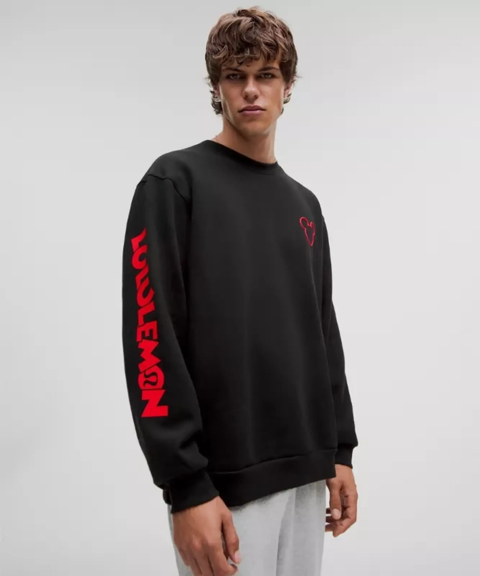 lululemon – Men's Disney x Steady State Crew – Color Black – Size 2XL