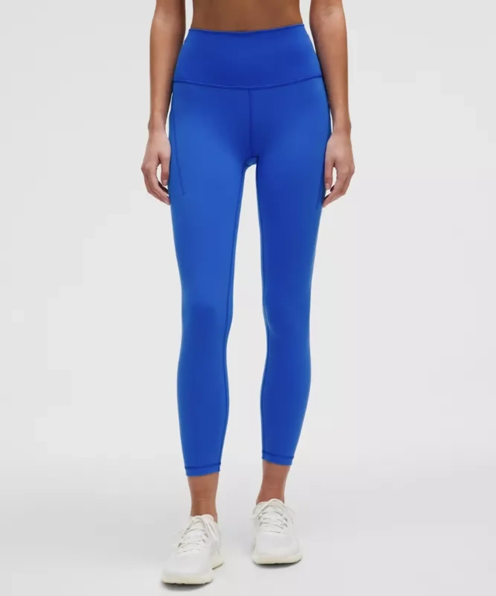 lululemon – Women's Wunder Train High-Rise Tight Leggings with Pockets – 25" – Color Blue/Neon – Size 0