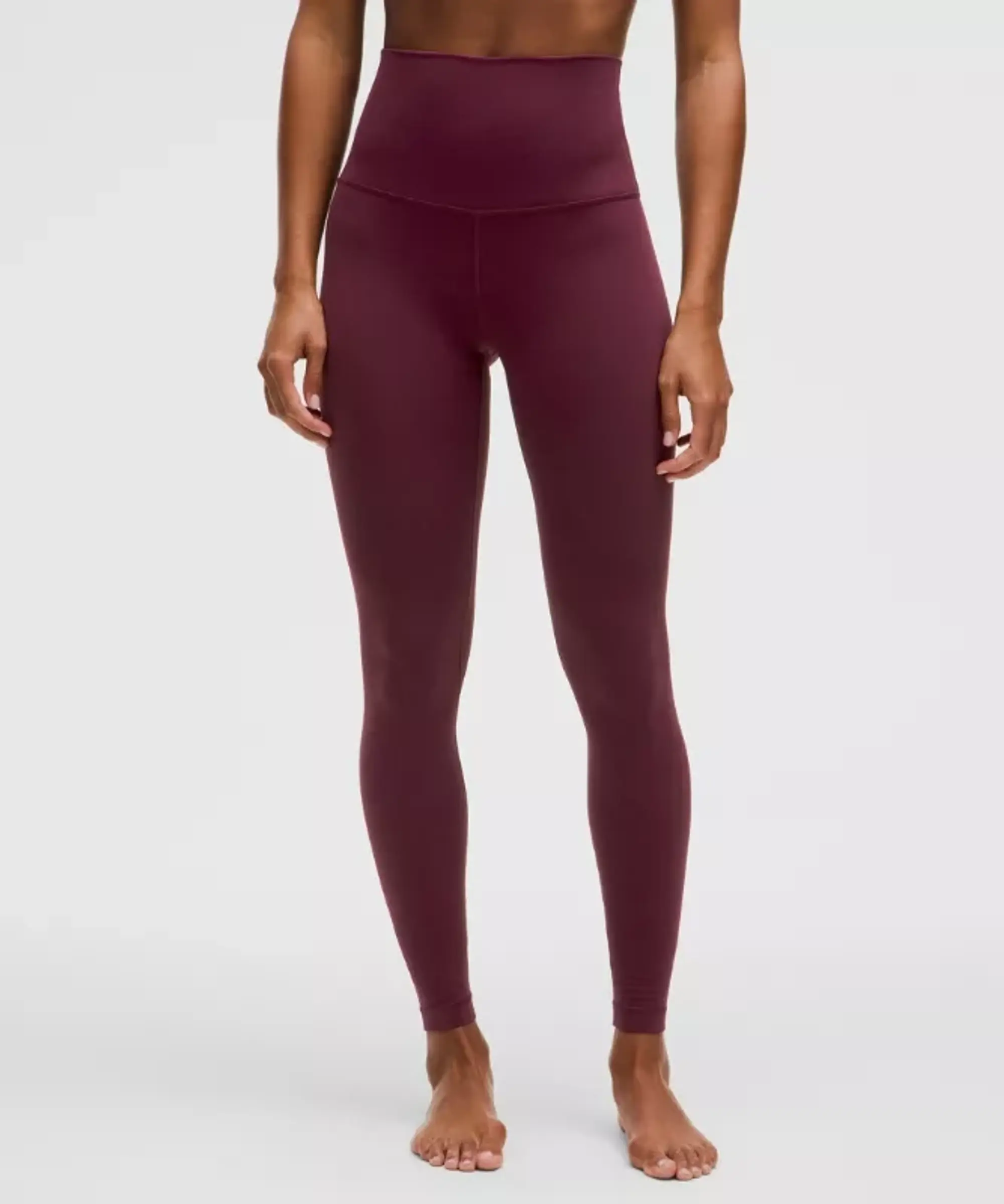 lululemon – Women's Align Super-High-Rise Pants – 28" – Color Burgundy/Red – Size 0