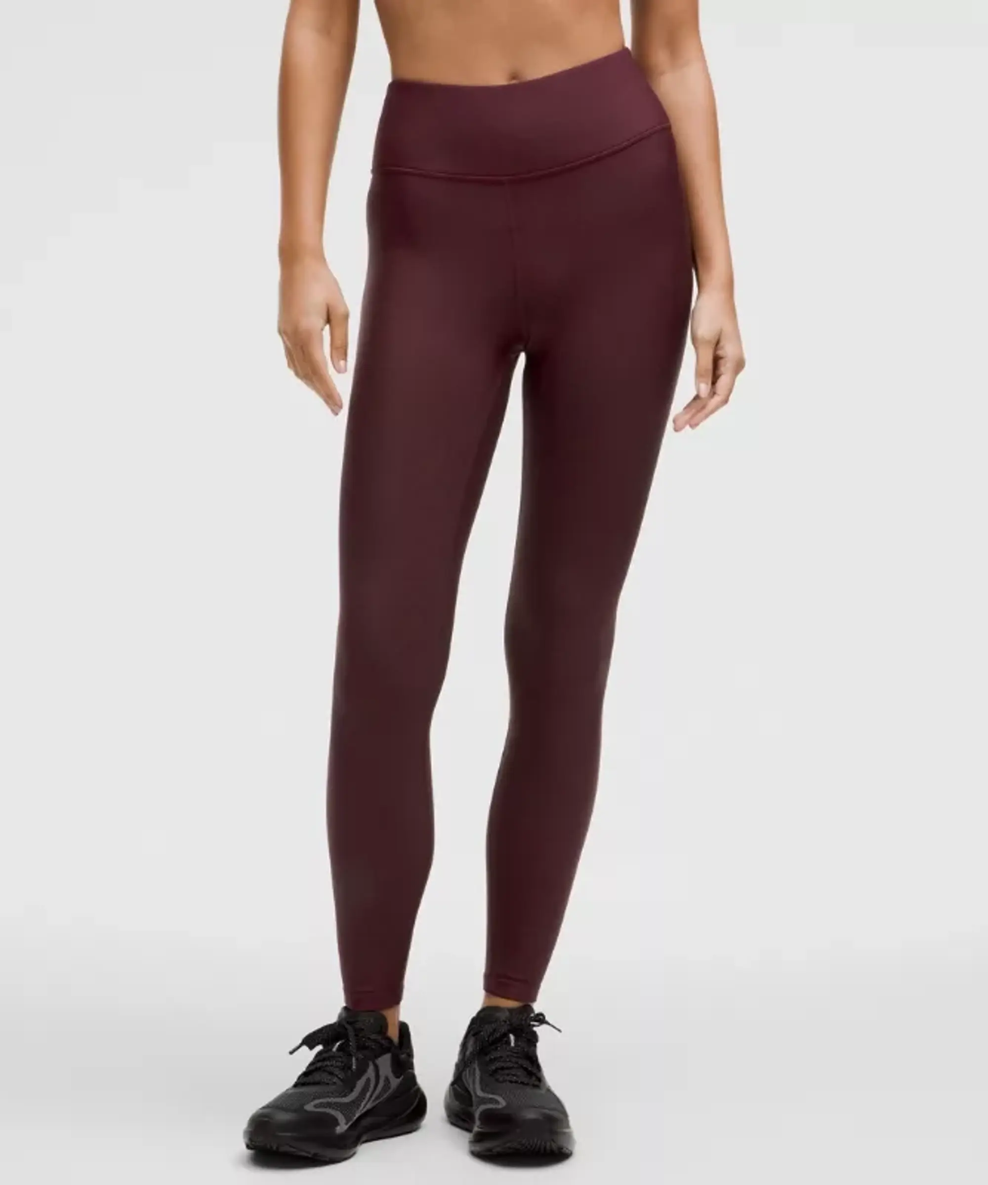 lululemon – Women's High-Rise Running Tight Leggings – 28" – Color Burgundy/Red – Size 0
