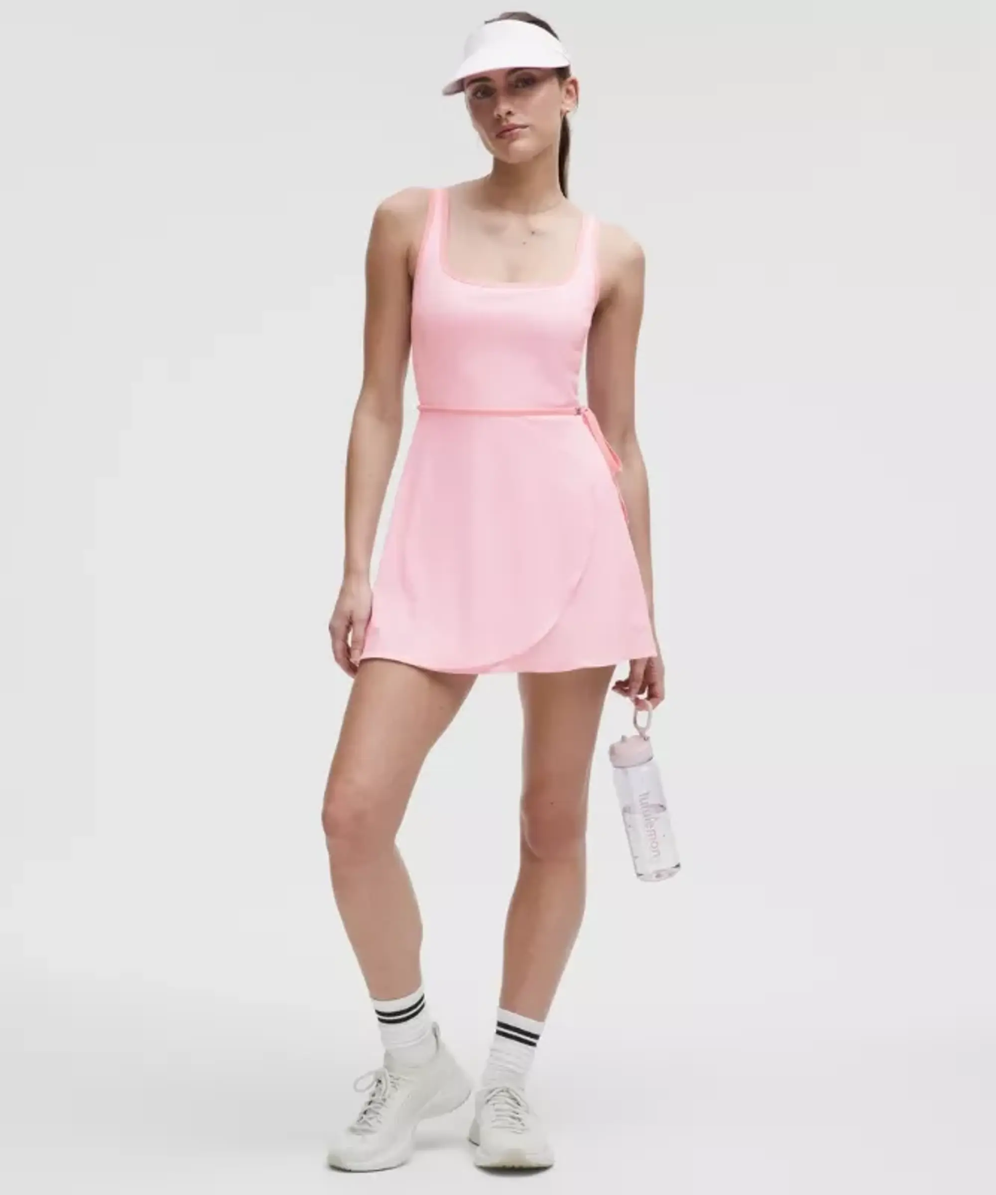 lululemon – Women's Wrap-Front Tennis Dress – Color Pink – Size L