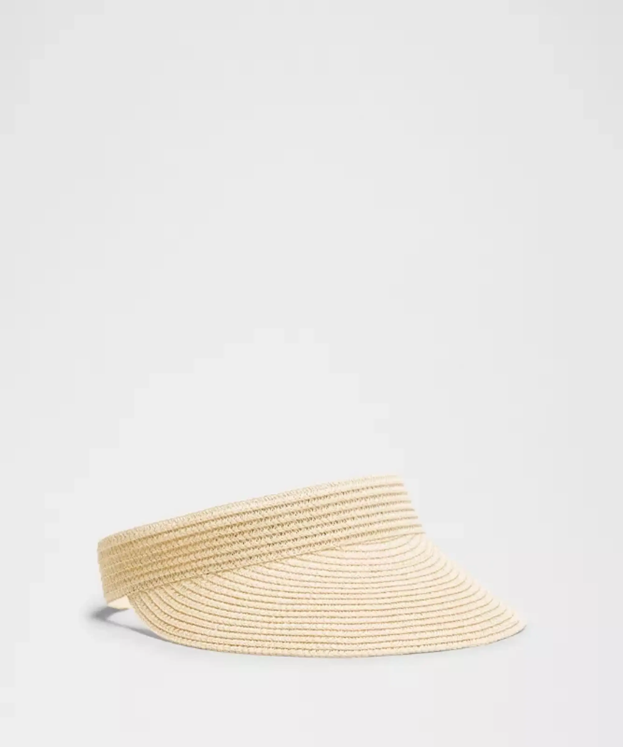 lululemon – Paper Straw Removable Sweatband Visor Hat – Color Yellow – Size M/L