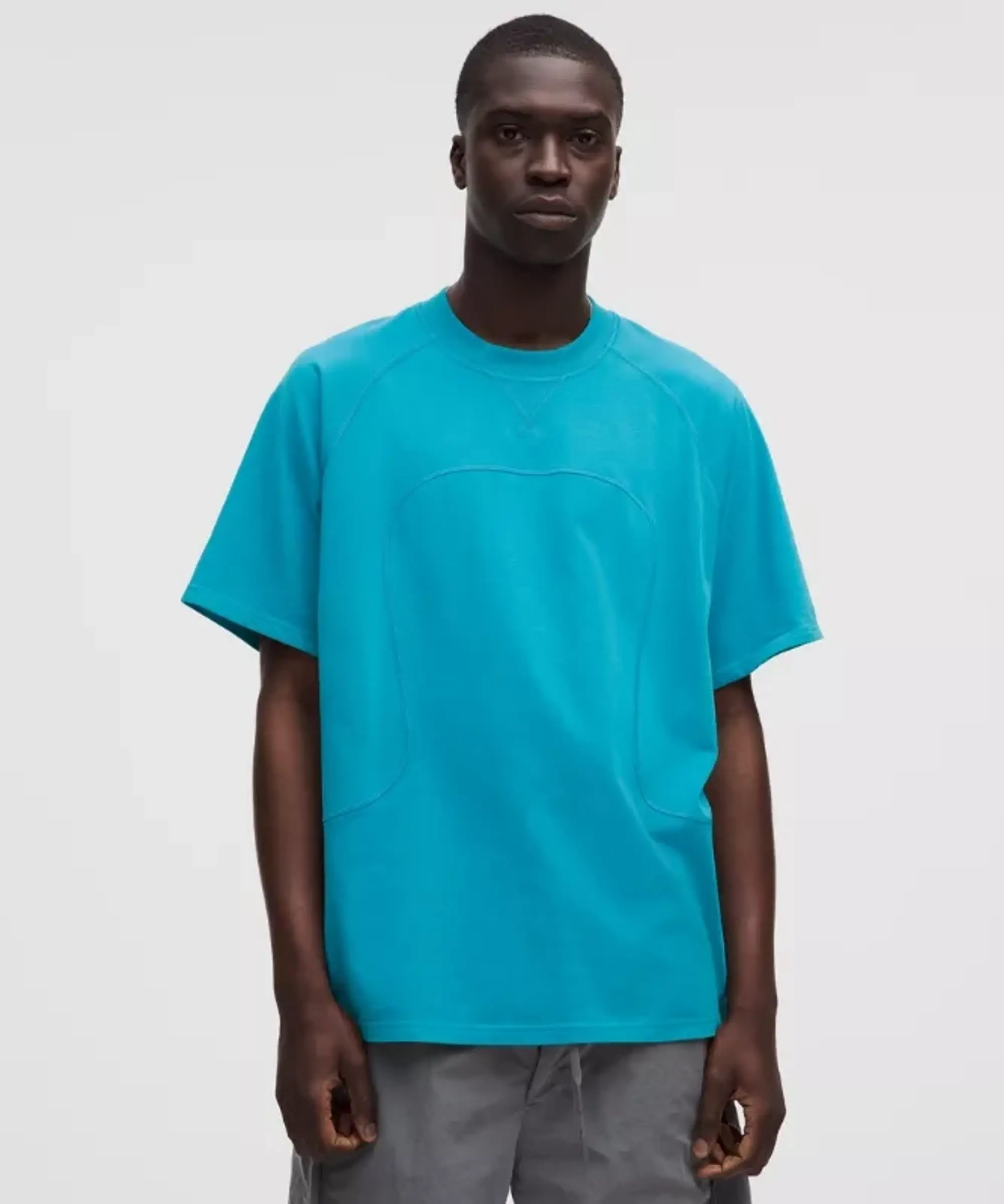 lululemon – Men's Heavyweight Brushed T-Shirt SLNSH Collection – Color Blue – Size L