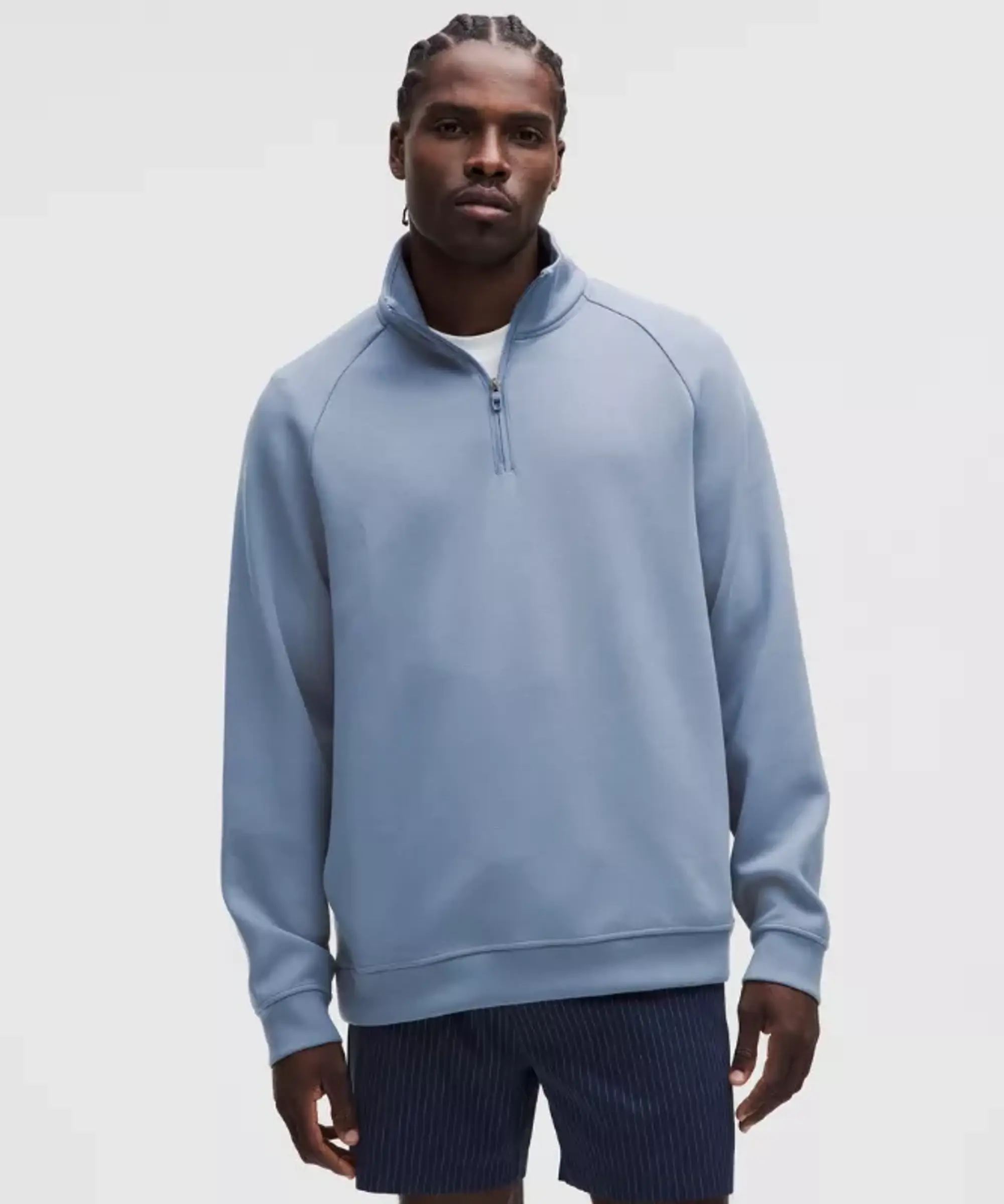 lululemon – Men's Smooth Spacer Quarter Zip – Color Blue – Size L