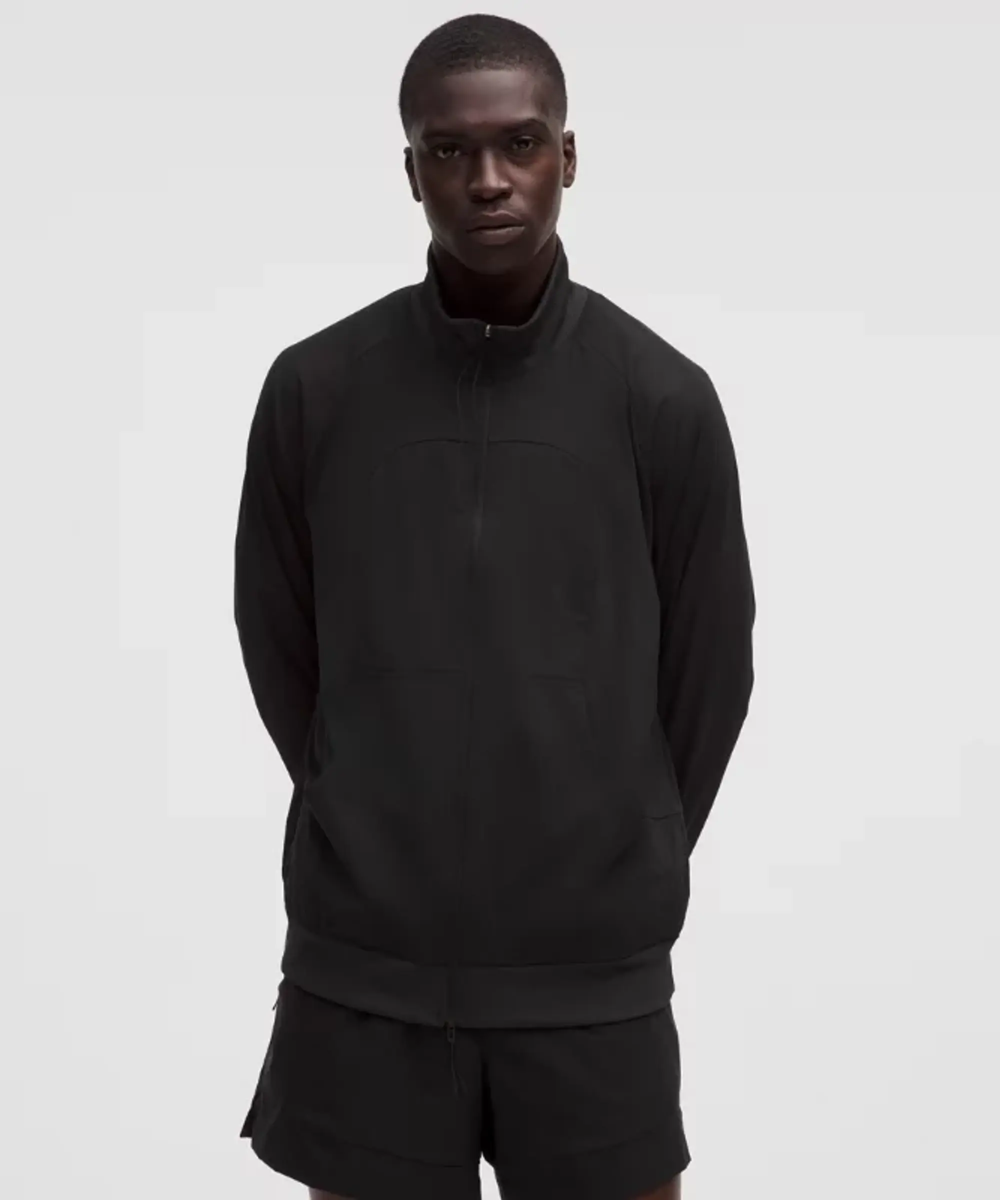 lululemon – Men's Mesh Full-Zip Track Jacket SLNSH Collection – Color Black – Size L
