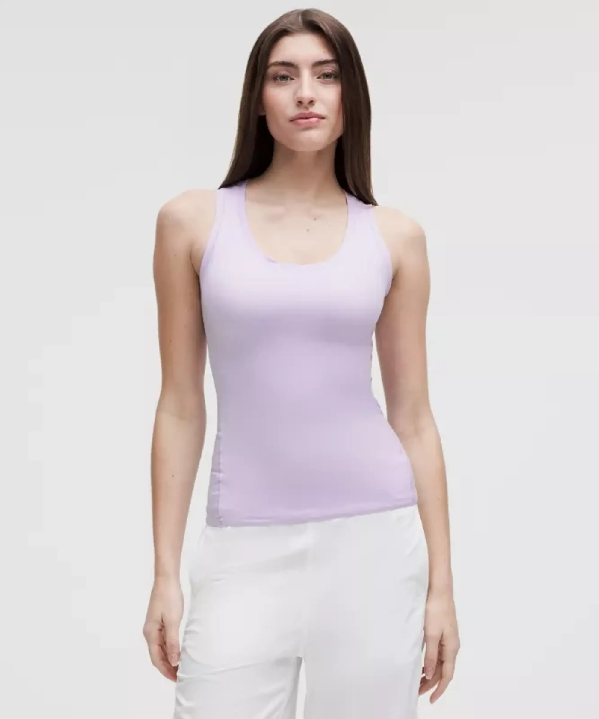 lululemon – Women's Wundermost Ultra-Soft Nulu Scoop-Neck Tank Top – Color Purple – Size L