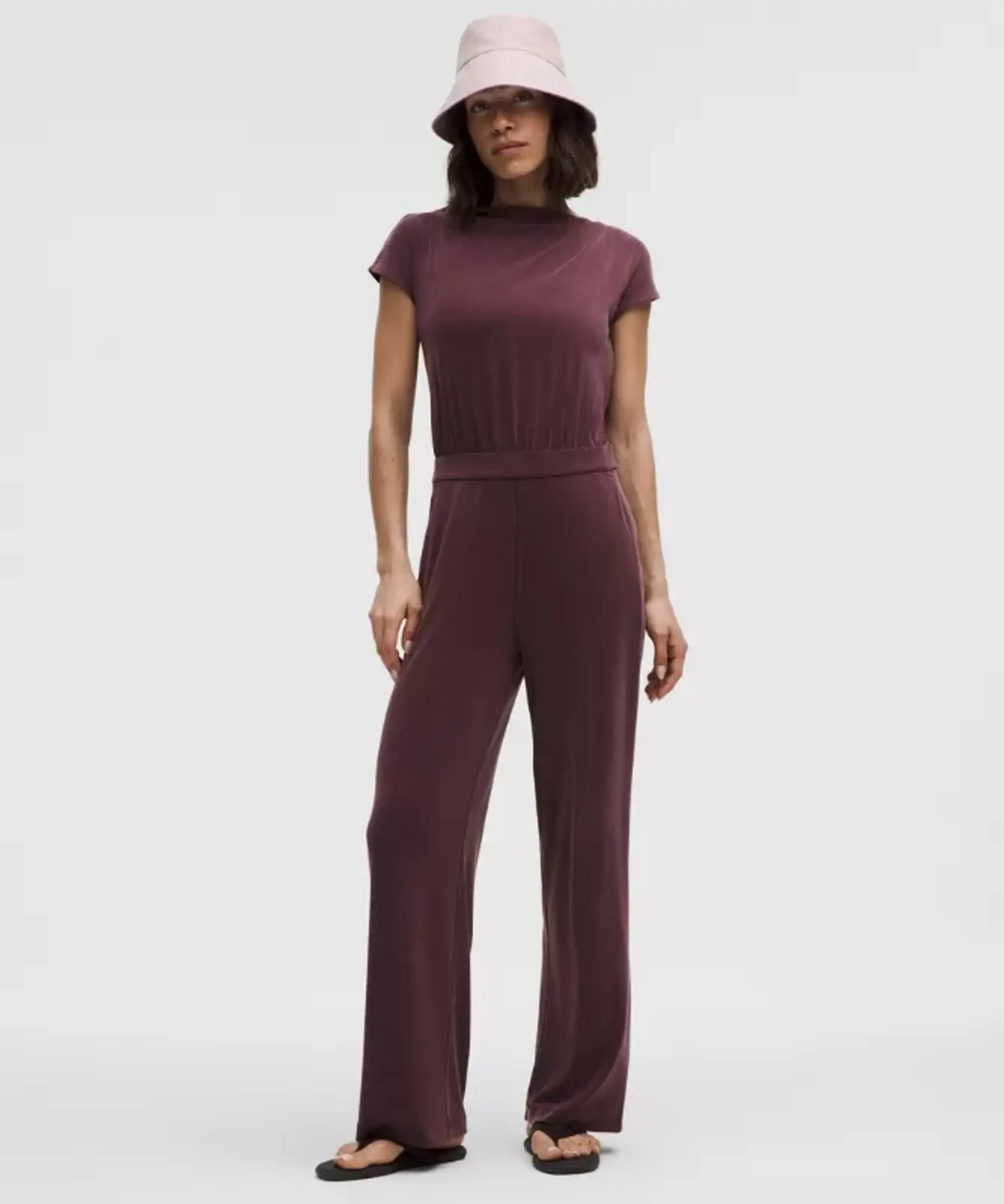 lululemon – Women's Drapey Softstreme Jumpsuit – Color Purple – Size L