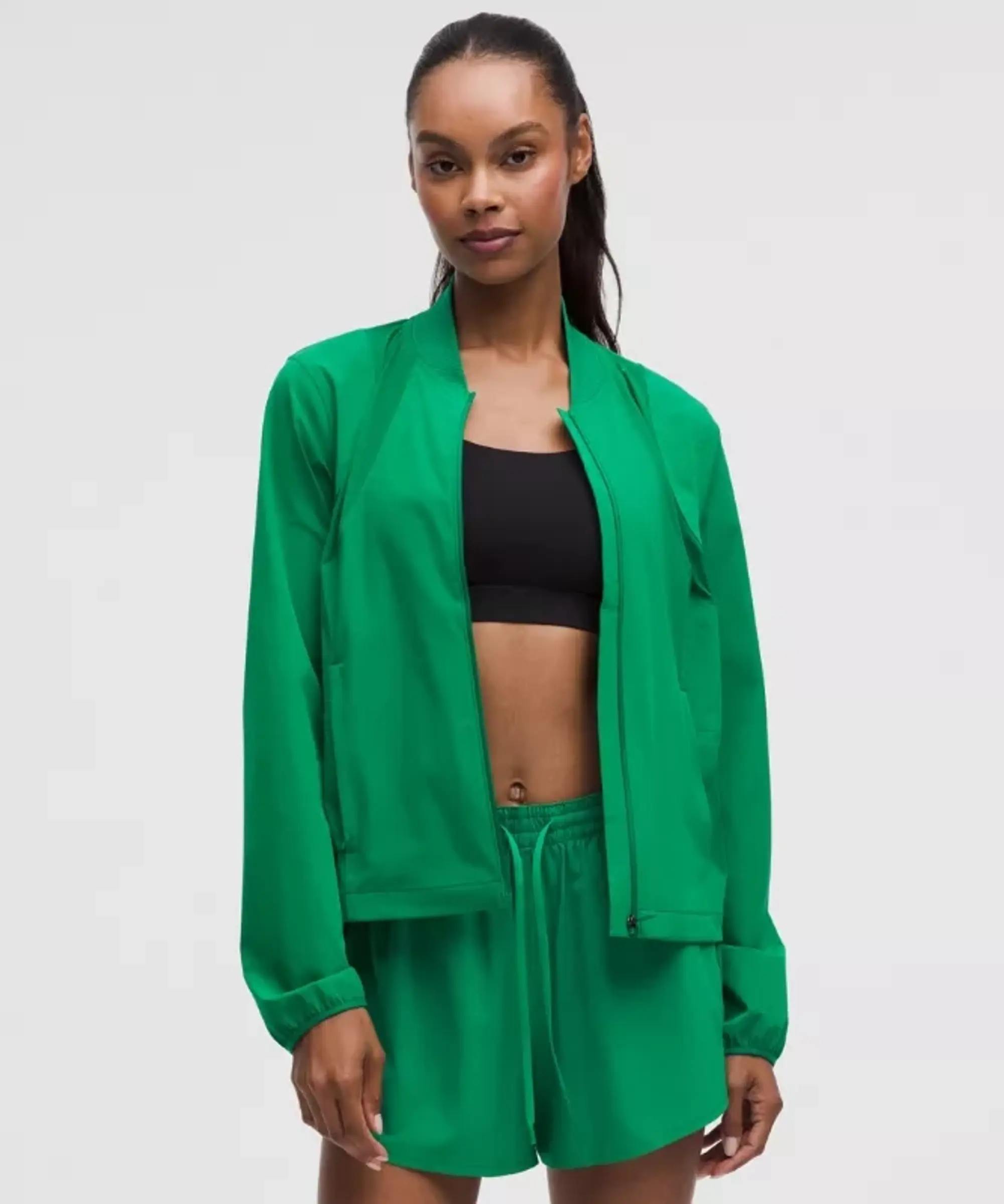 lululemon – Women's -Ventilated Tennis Jacket – Color Green – Size L