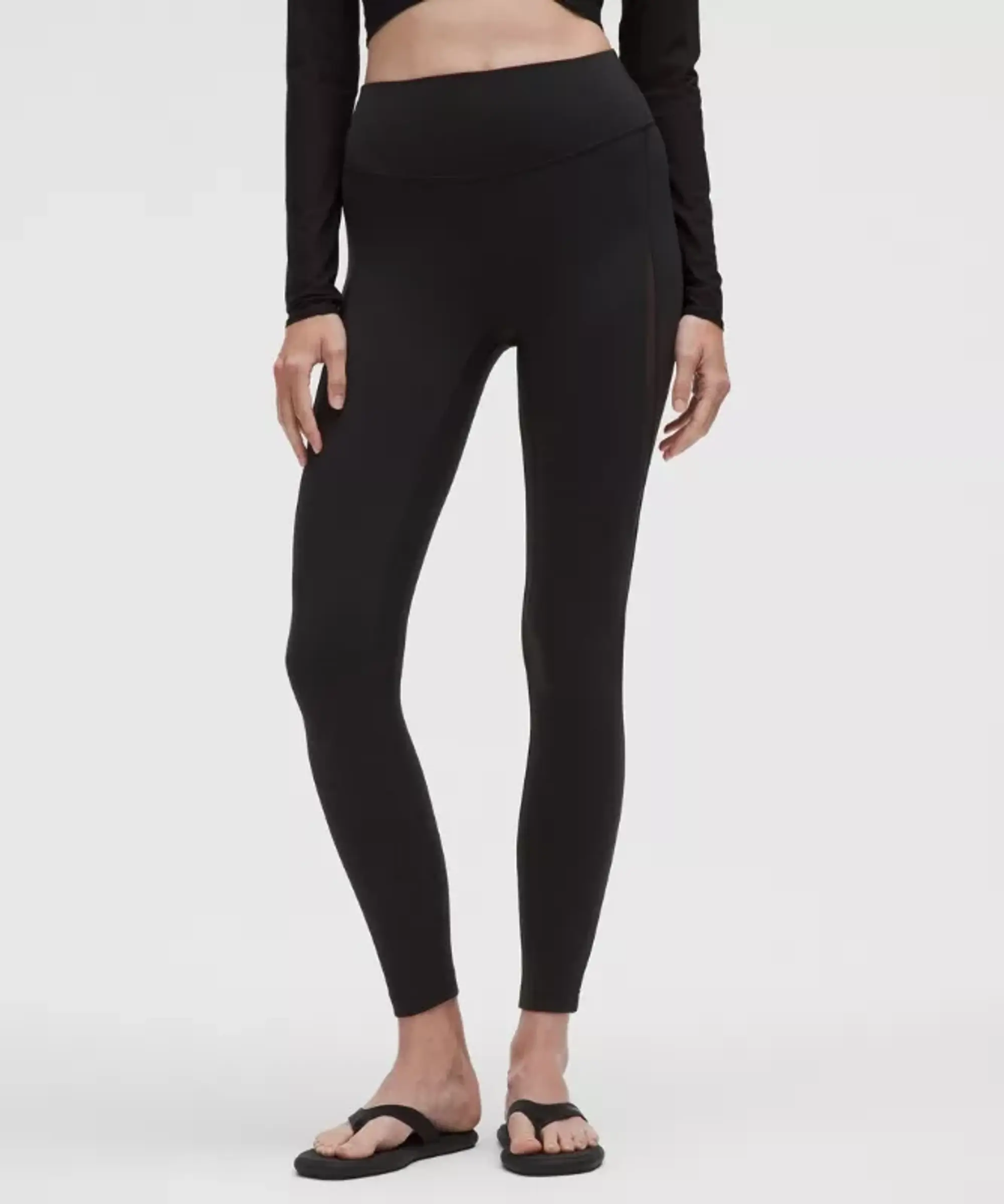 lululemon – Women's Nulu High-Rise Mesh-Panel Tight Leggings – 25" – Color Black – Size 0