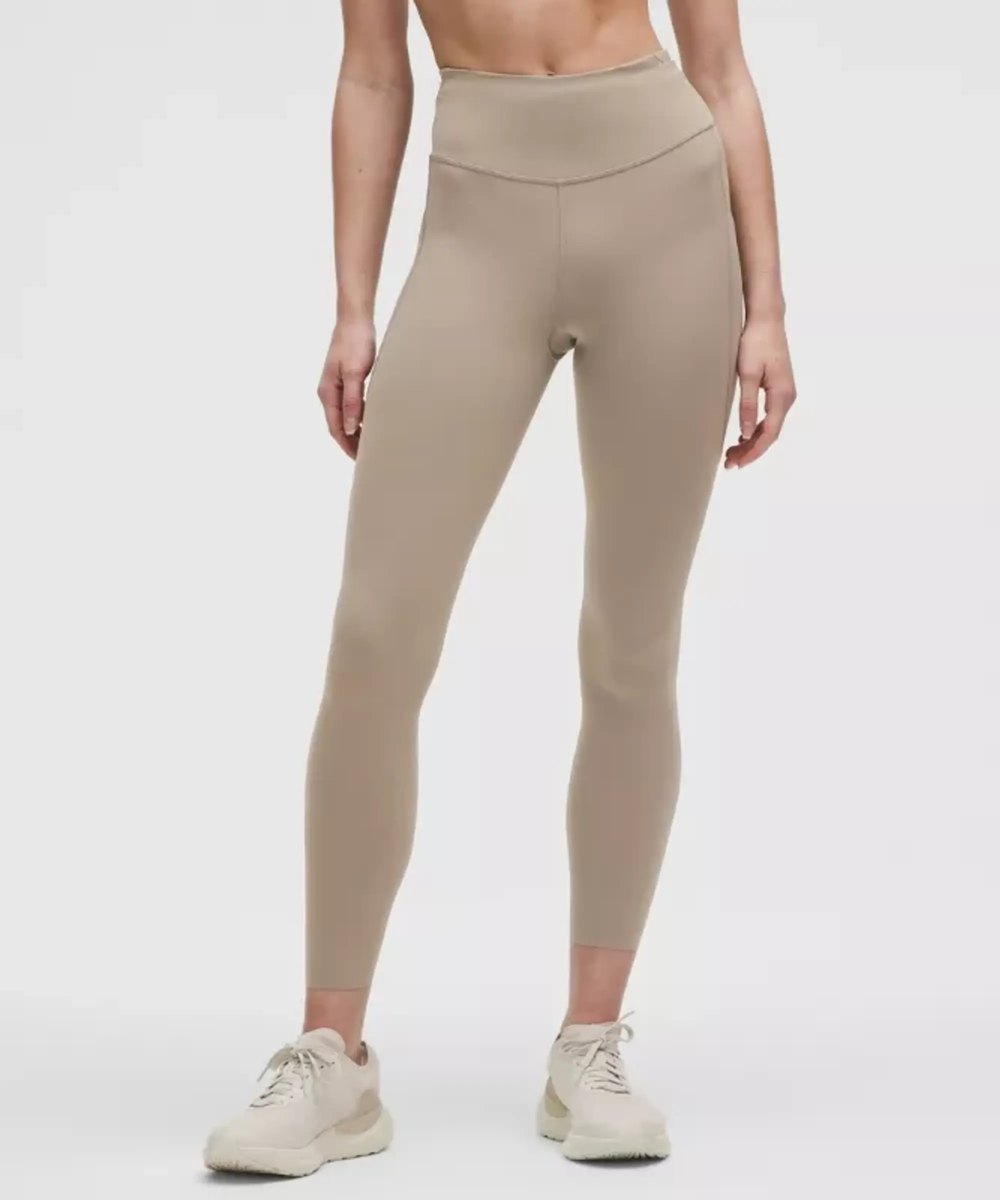 lululemon – Women's Fast and Free High-Rise Tight Leggings 5 Pocket – 25" – Color Grey/Khaki – Size 0