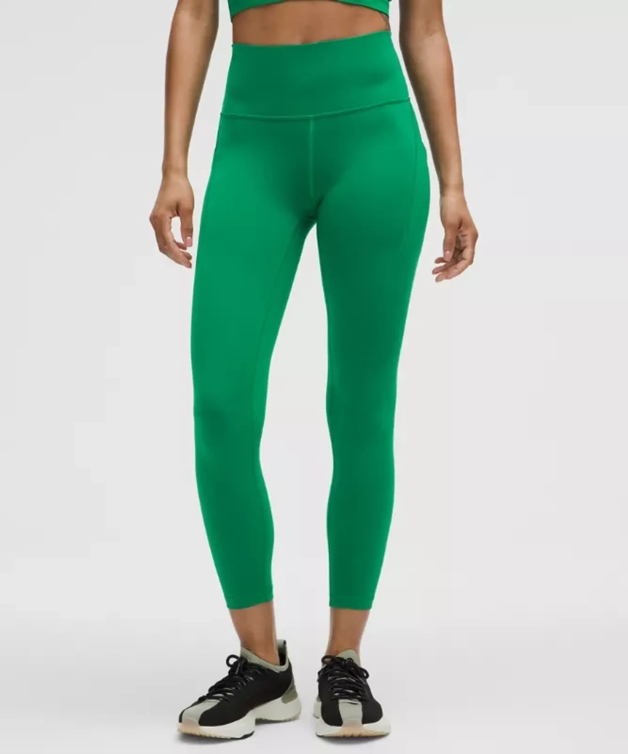 lululemon – Women's Wunder Train High-Rise Tight Leggings with Pockets – 25" – Color Green – Size 0
