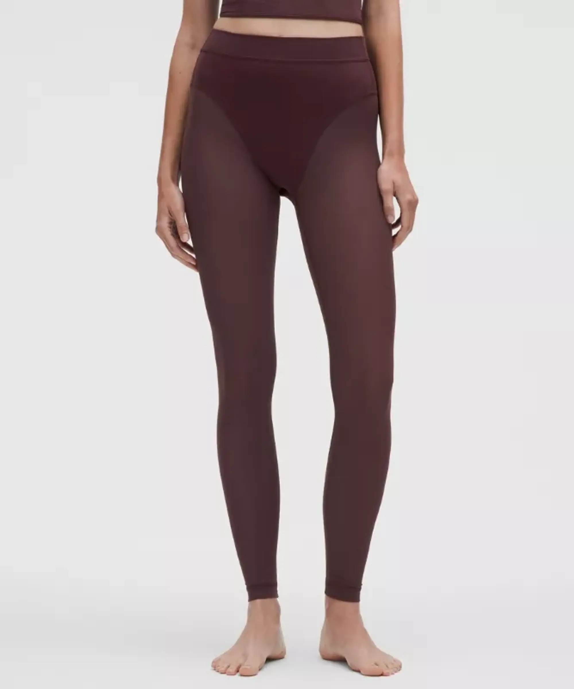 lululemon – Women's Nulu High-Rise Mesh-Panel Tight Leggings – 28" – Color Purple – Size 0