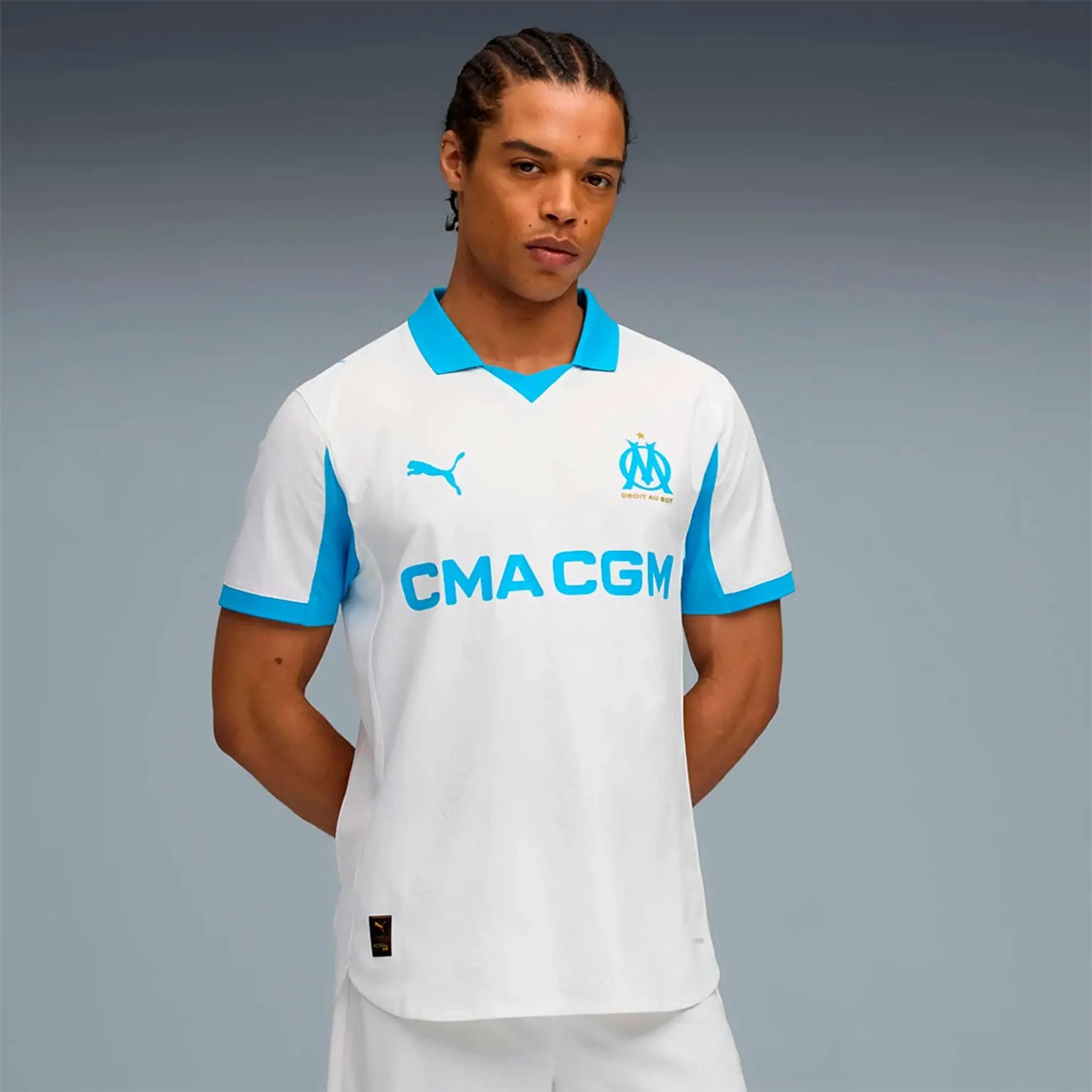 Puma Olympique Marseille 24/25 Home Short Sleeve T-shirt