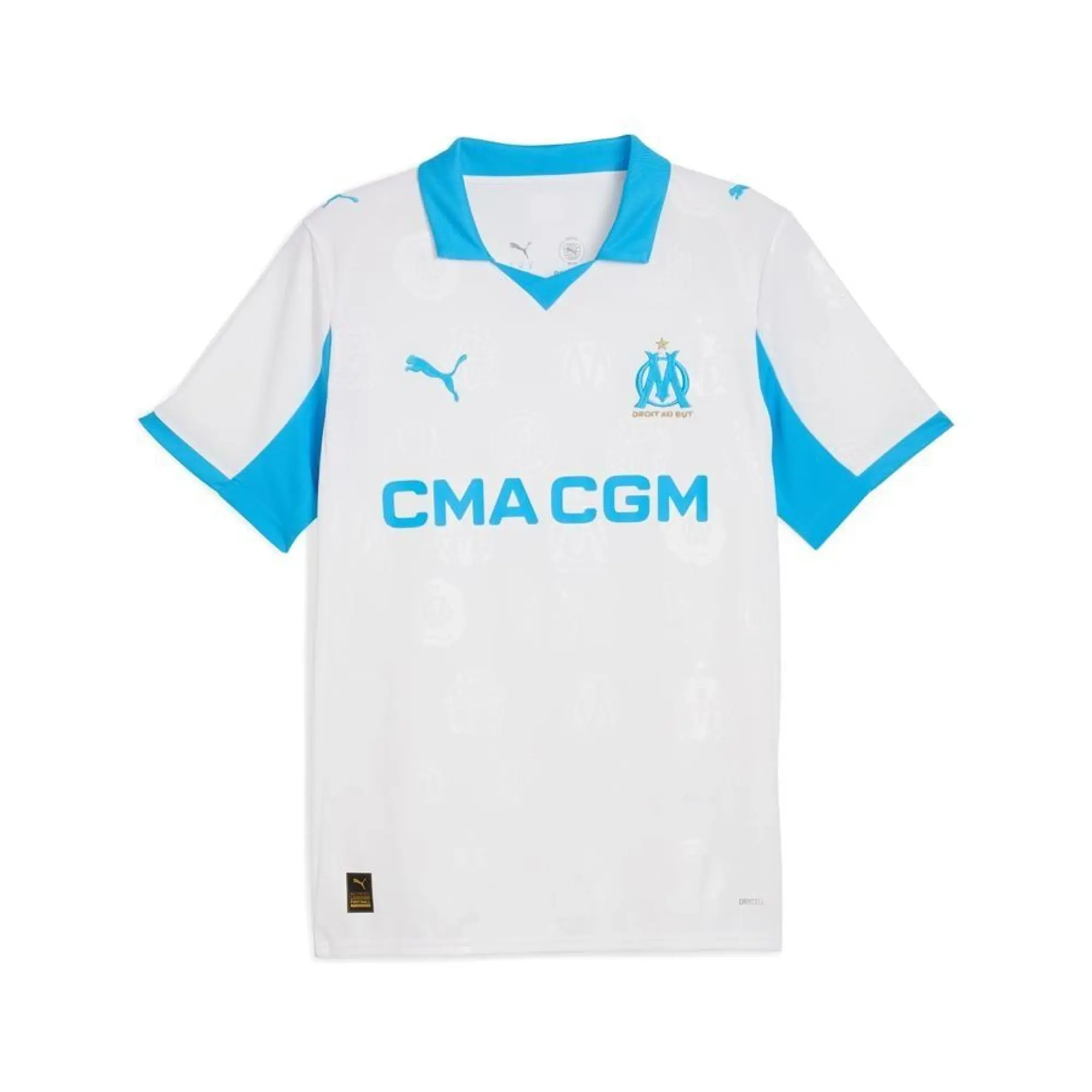 PUMA Olympique De Marseille 25/26 Home Jersey Men, White/Azure