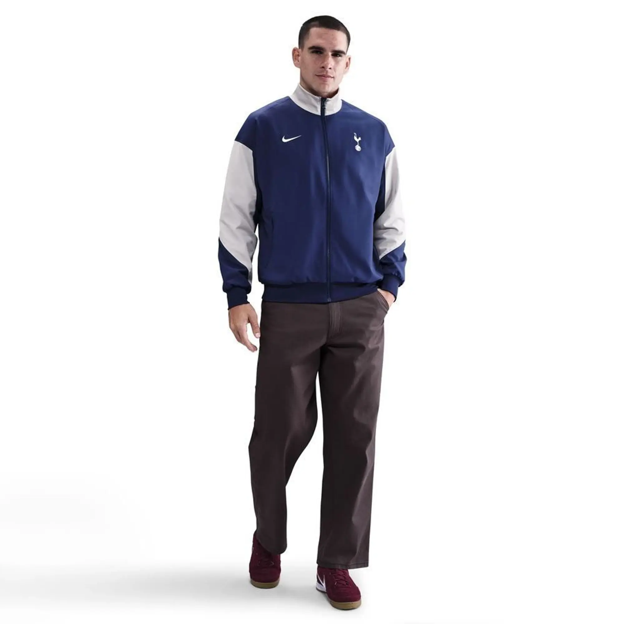 Tottenham Training Jacket Dri-Fit Strike Anthem - Binary Blue/Light Iron Ore/White - ['Blue']