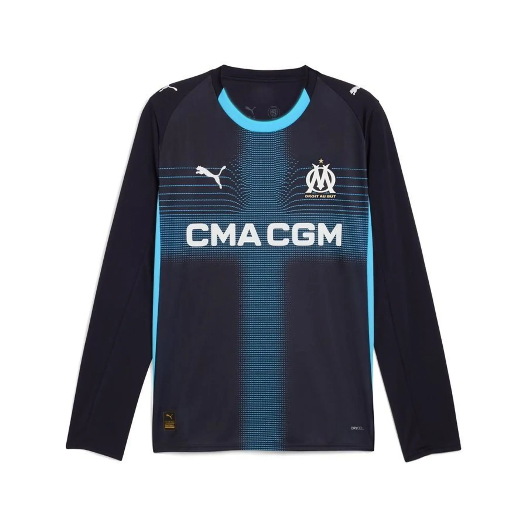 Marseille Away Shirt 2025/26 Long Sleeves - ['Blue']