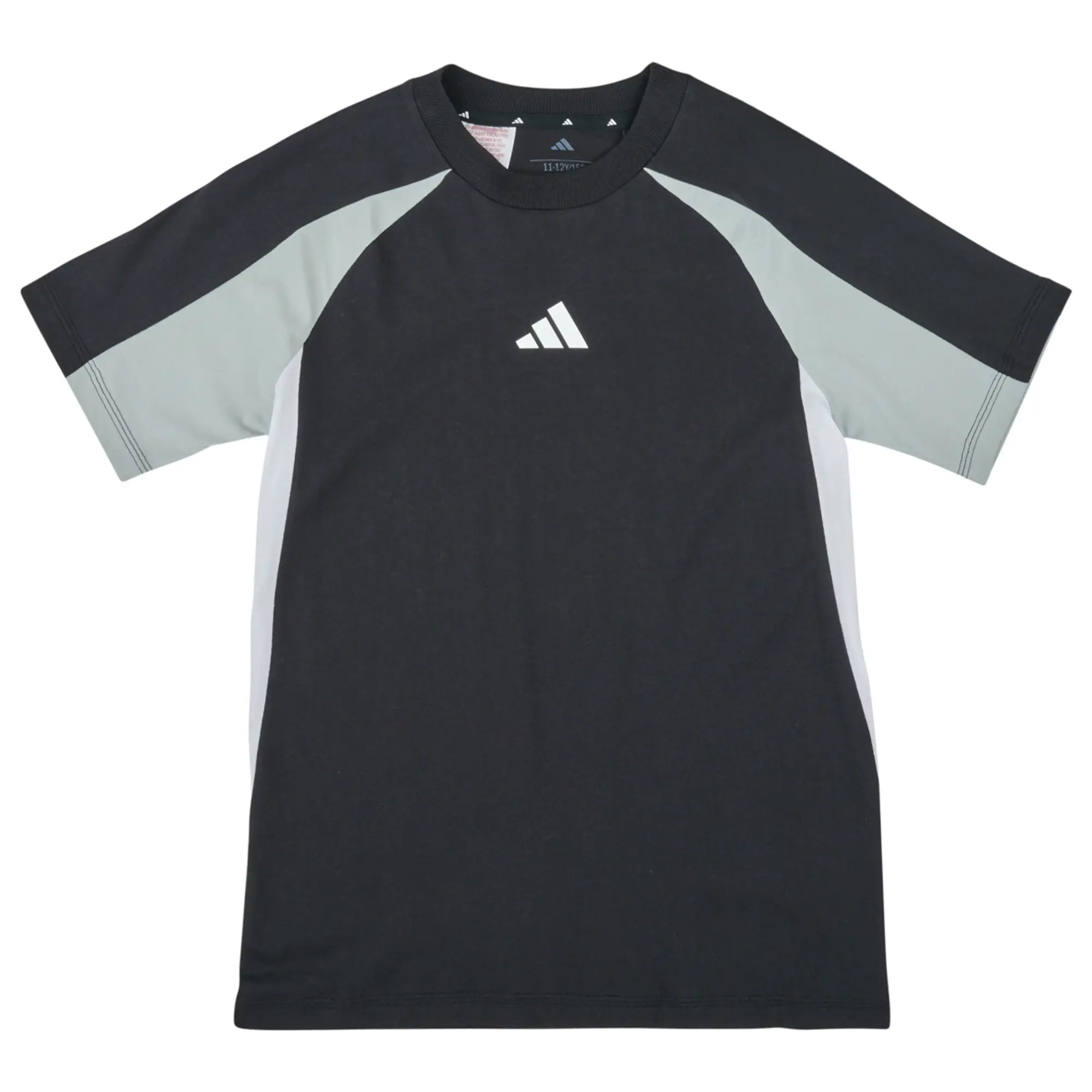 adidas  Seasonal Essentials Colorblock T-Shirt Kids  boys's Children's T shirt in Black