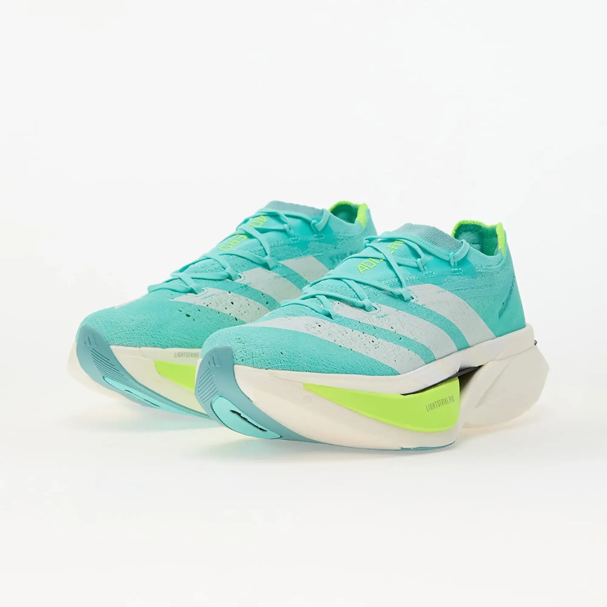 Sneakers Adidas Adizero Prime X3 Strung Running Flash Aqua/ Zero Met./ Lucid Lemon Eur 38