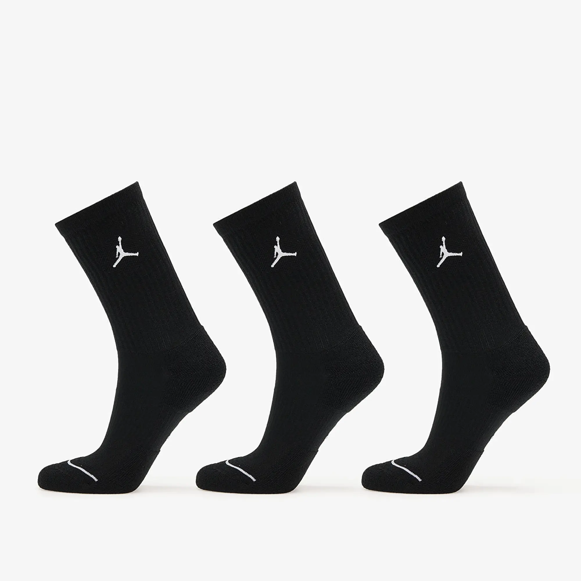 Jordan Everyday Crew Socks 3-Pack Black/ White M