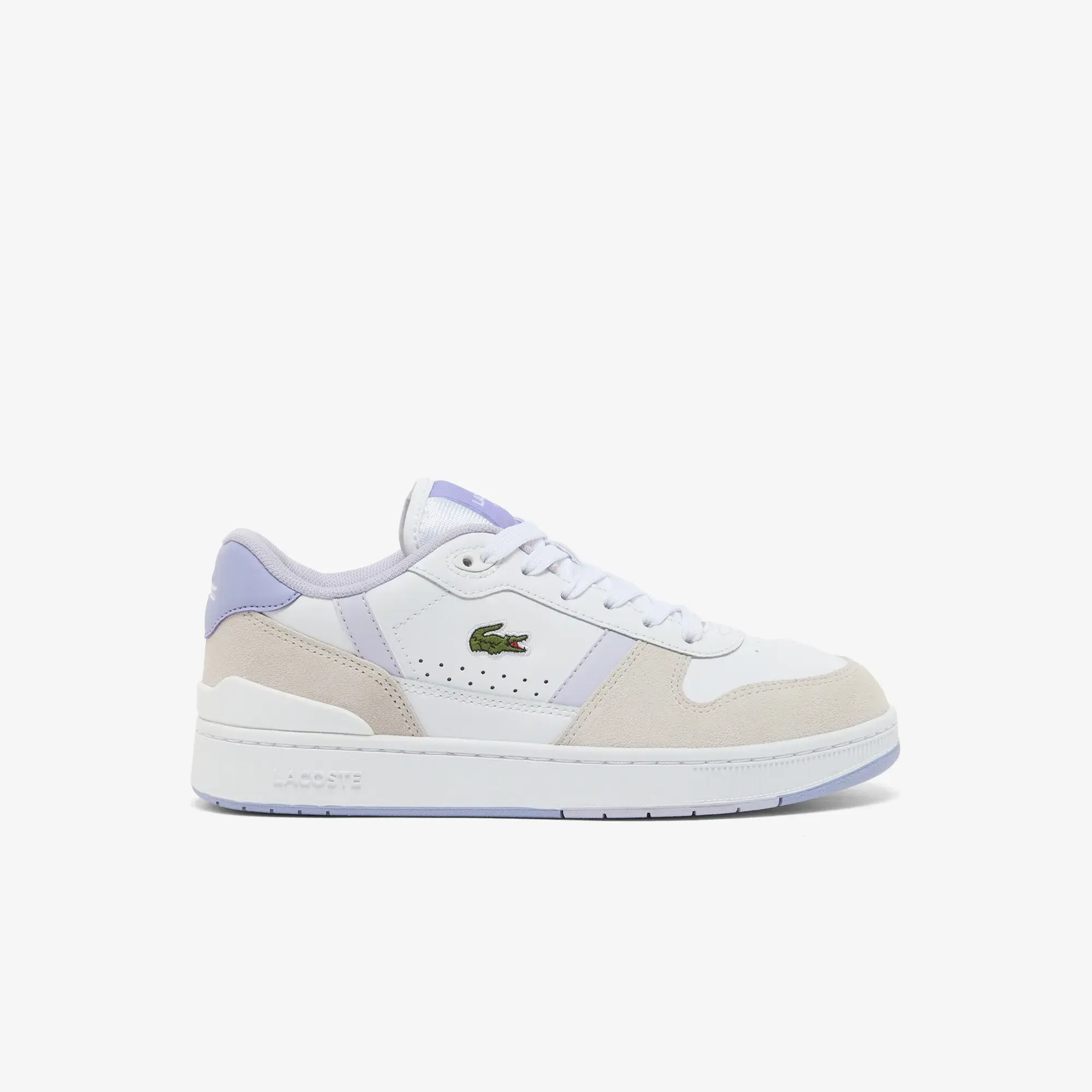 Lacoste Women’s T-Clip Set Sneakers - White / Light Purple