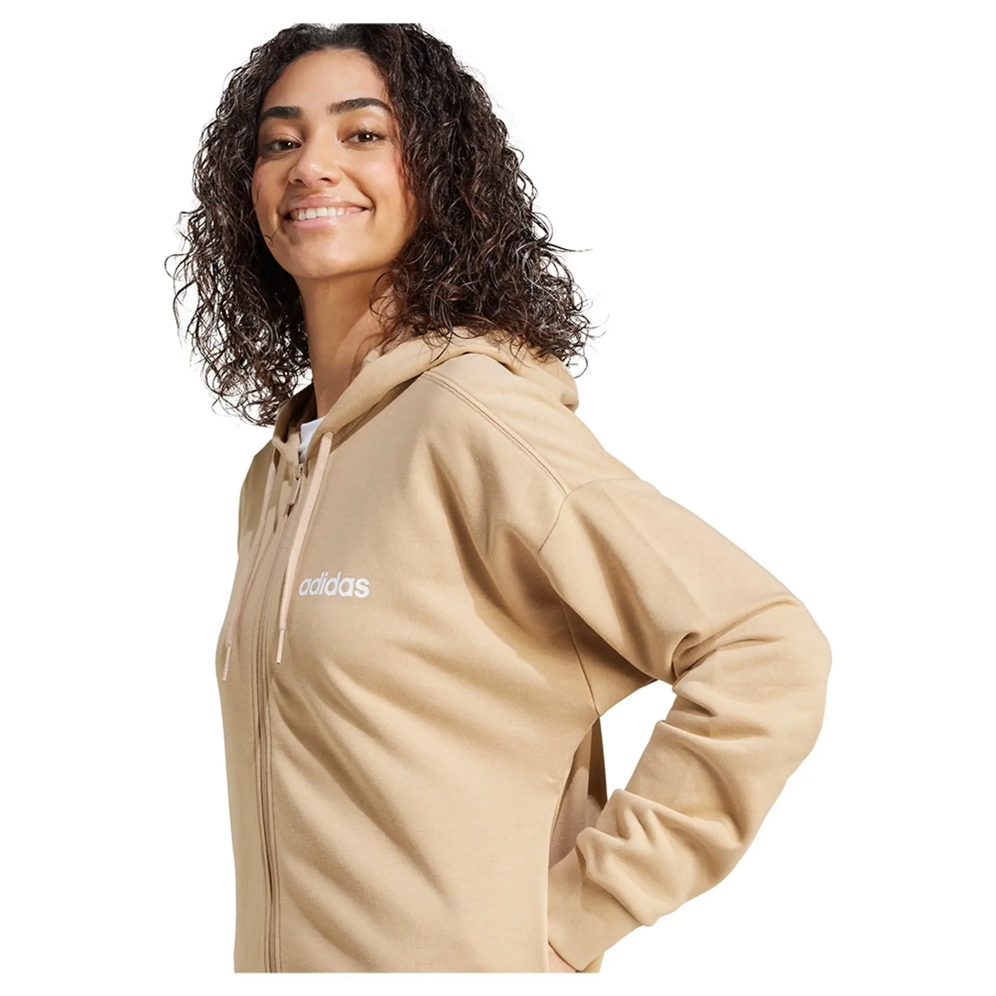 Adidas Essentials Linear French Terry Full Zip Sweatshirt